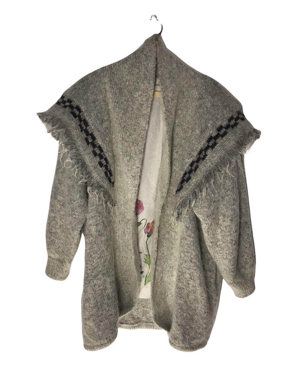 Designer Mohair button cardigan by cokett collection Size US L / EU 52-54 / 3 - 1 Thumbnail