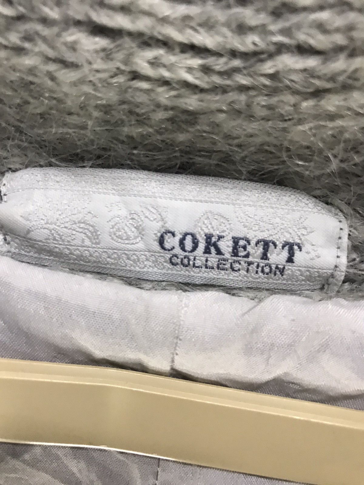 Designer Mohair button cardigan by cokett collection Size US L / EU 52-54 / 3 - 3 Thumbnail