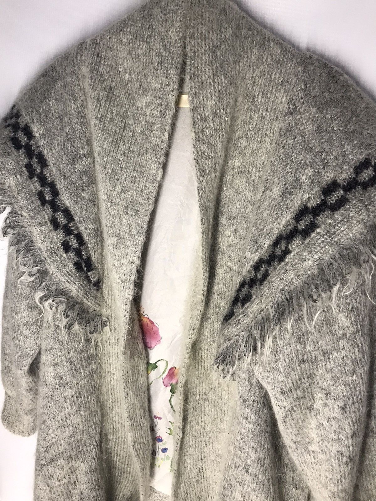Designer Mohair button cardigan by cokett collection Size US L / EU 52-54 / 3 - 4 Thumbnail