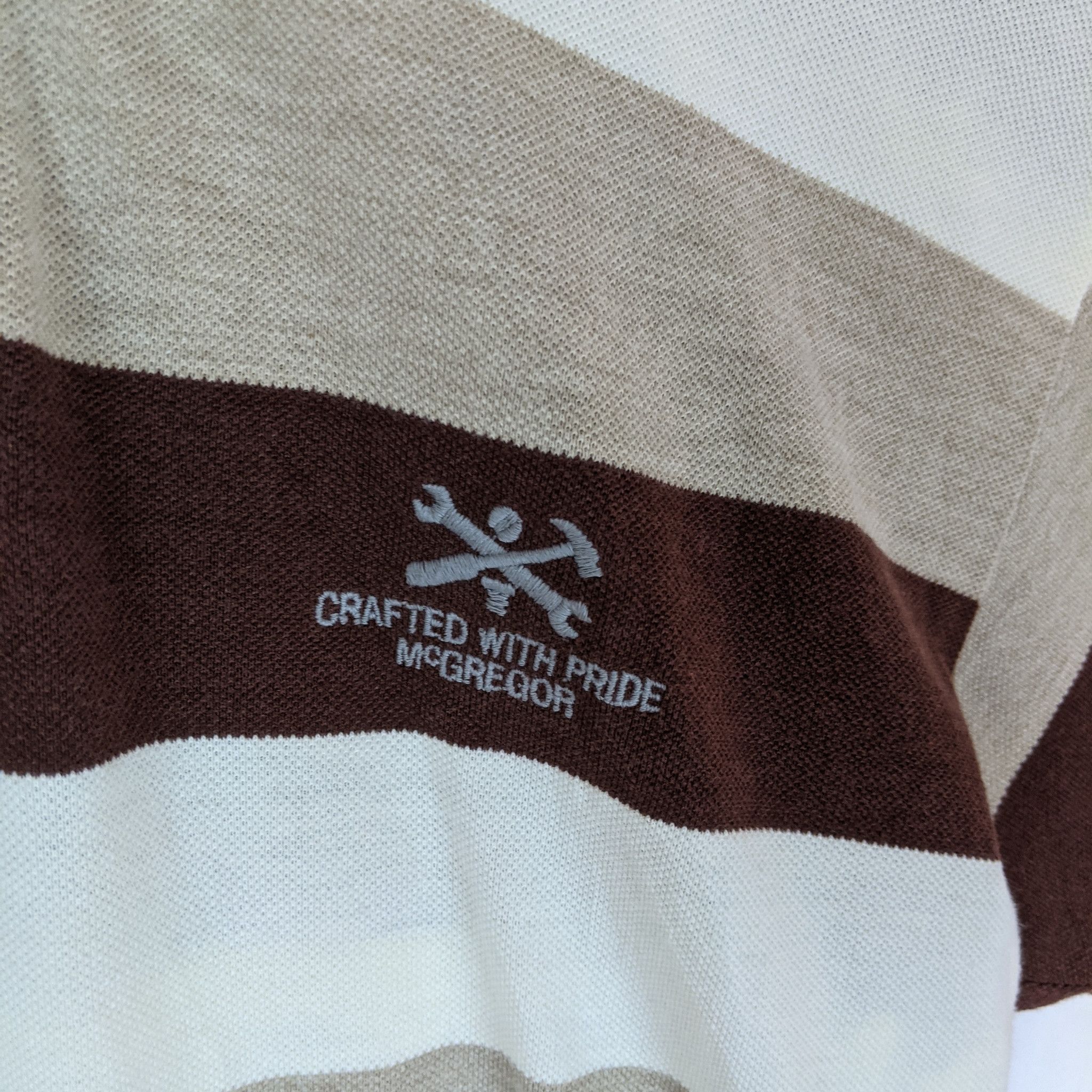 McGregor Vintage MCGREGOR Striped Polo Shirt Size US L / EU 52-54 / 3 - 5 Thumbnail