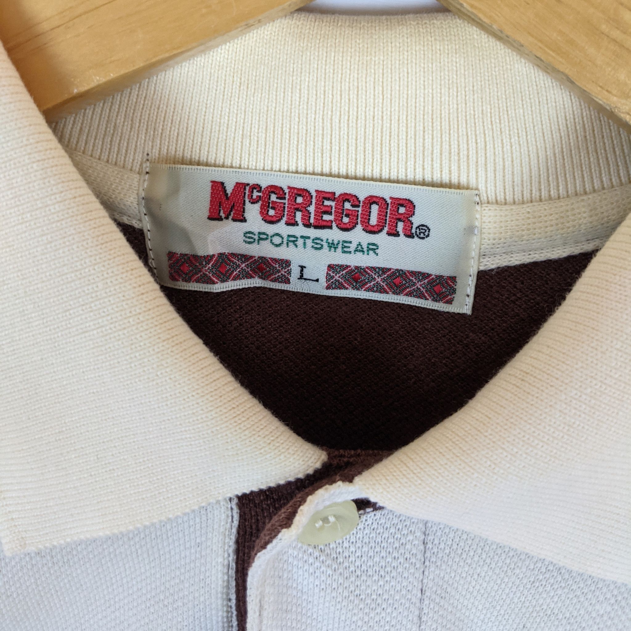 McGregor Vintage MCGREGOR Striped Polo Shirt Size US L / EU 52-54 / 3 - 10 Thumbnail