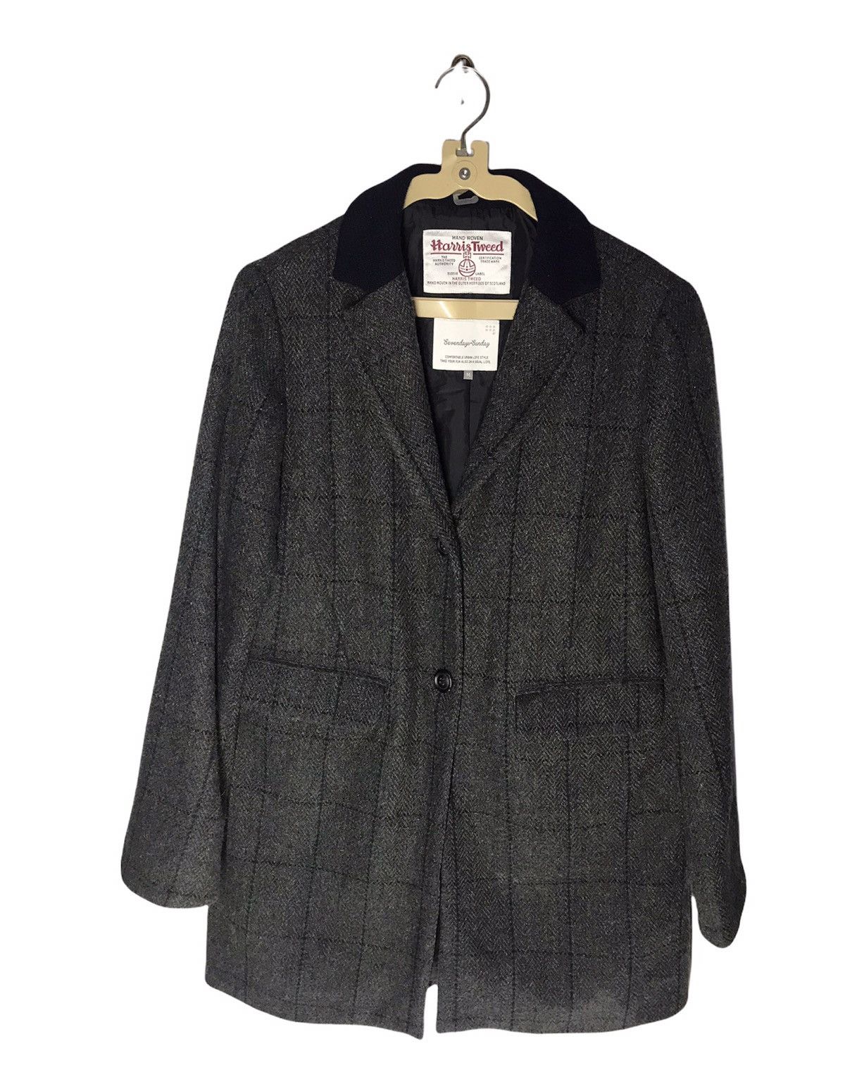 Harris Tweed × Japanese Brand Harris tweed x sevendays =Sunday wool jacket Size US S / EU 44-46 / 1 - 1 Thumbnail