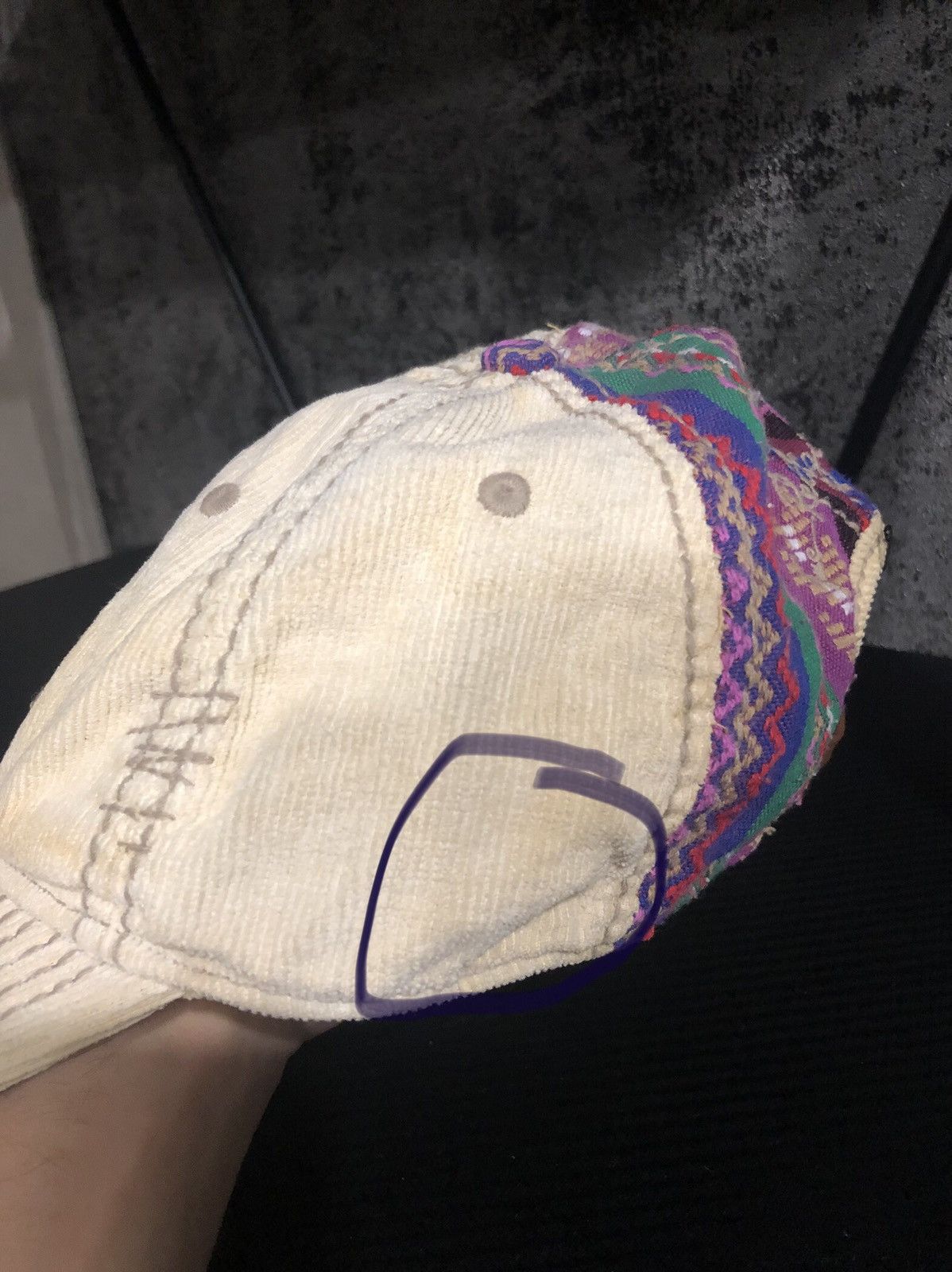 True Religion True Religion distressed corduroy cap Size ONE SIZE - 6 Thumbnail