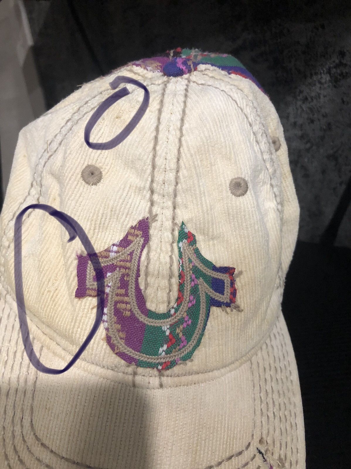 True Religion True Religion distressed corduroy cap Size ONE SIZE - 5 Thumbnail