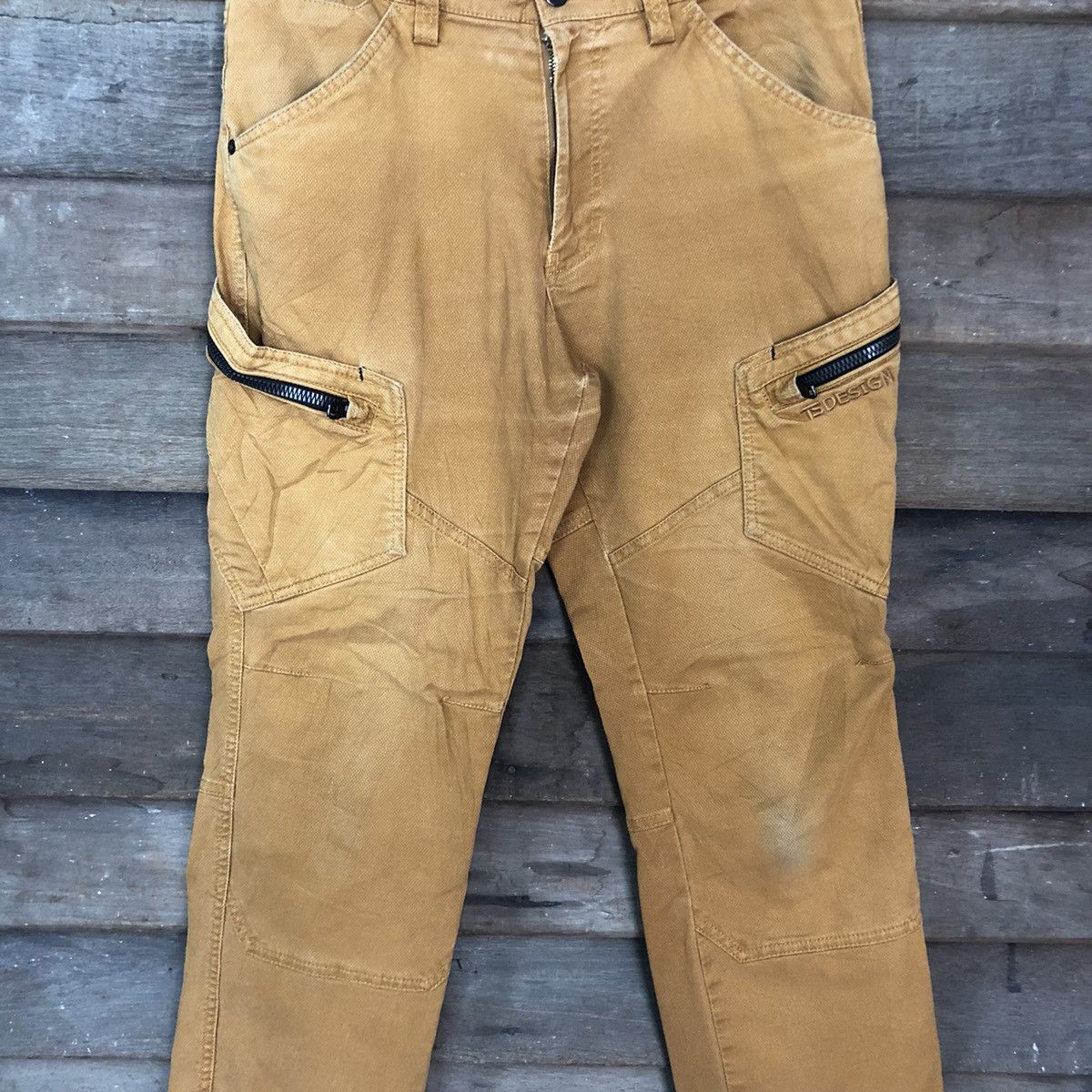 Japanese Brand DL TS Design Brown Multipocket Tactical Cargo Pants #c1003 Size US 30 / EU 46 - 4 Thumbnail