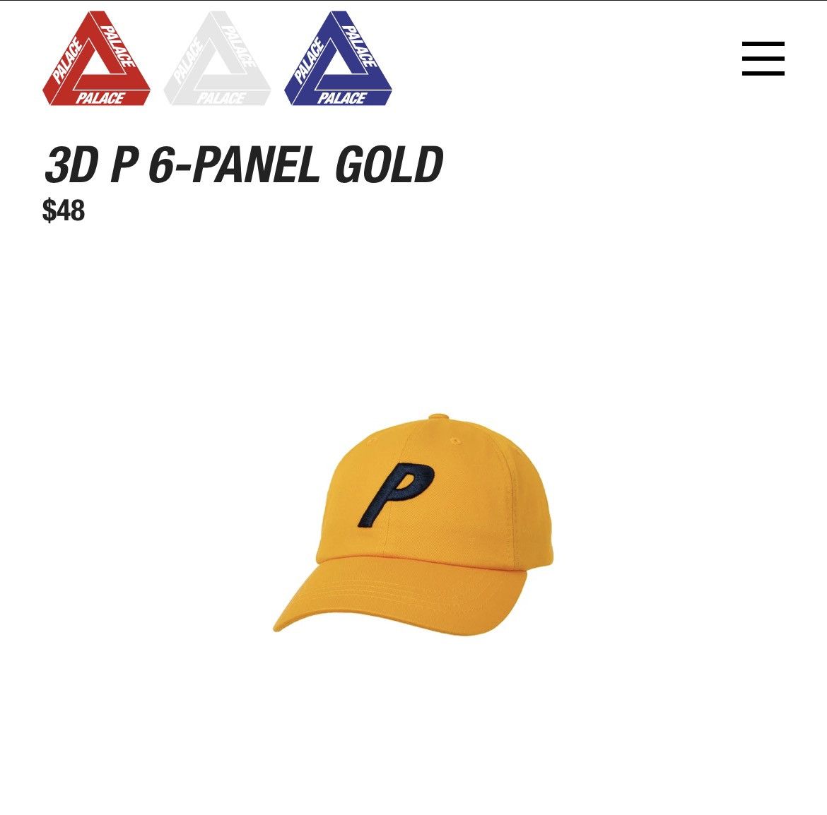 Palace PALACE 3D P 6-PANEL IN GOLD SS21 Size ONE SIZE - 2 Thumbnail