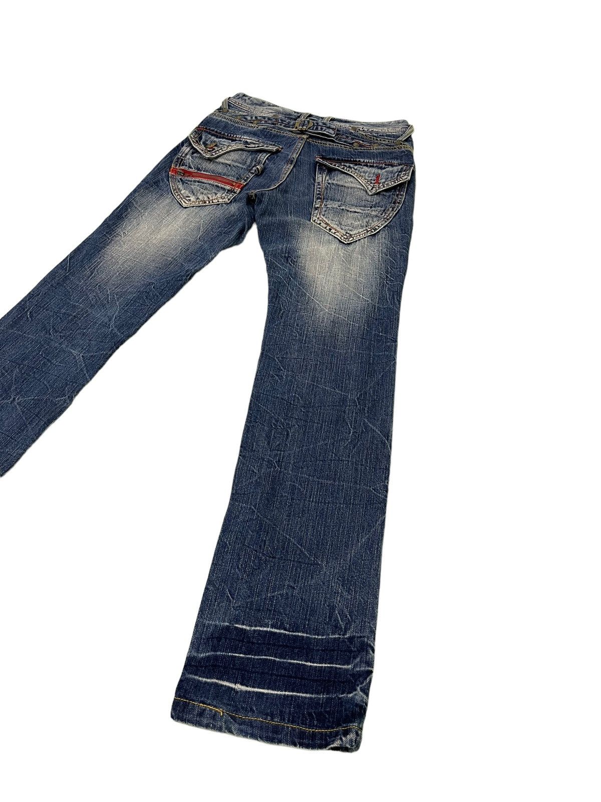 Japanese Brand Acid Wash Jeans Blow by Blue Regular Straight 4🟦3 Size US 29 - 15 Thumbnail