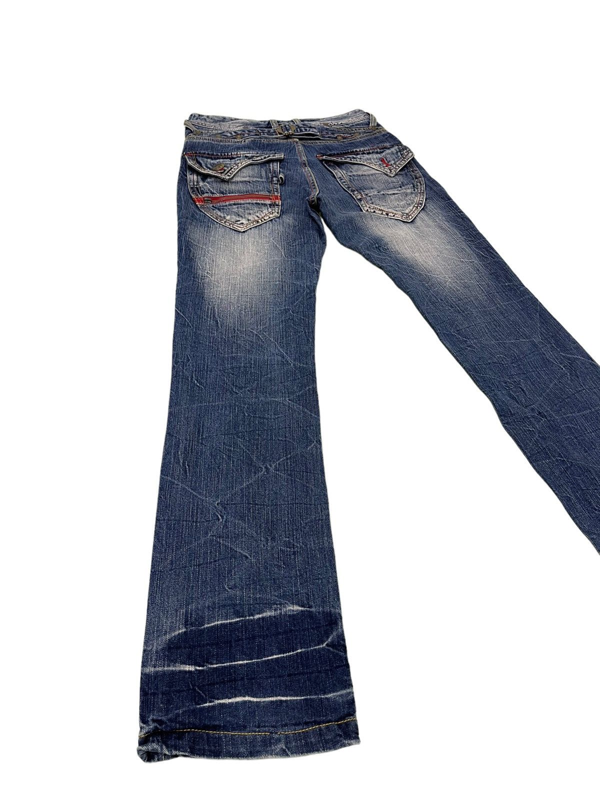 Japanese Brand Acid Wash Jeans Blow by Blue Regular Straight 4🟦3 Size US 29 - 14 Thumbnail