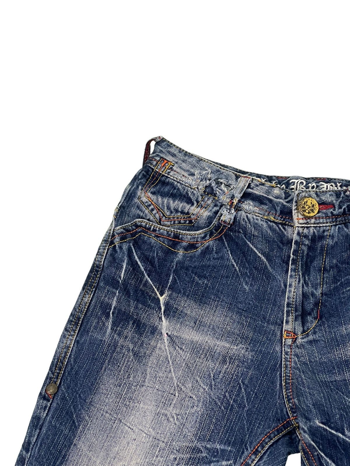 Japanese Brand Acid Wash Jeans Blow by Blue Regular Straight 4🟦3 Size US 29 - 8 Thumbnail