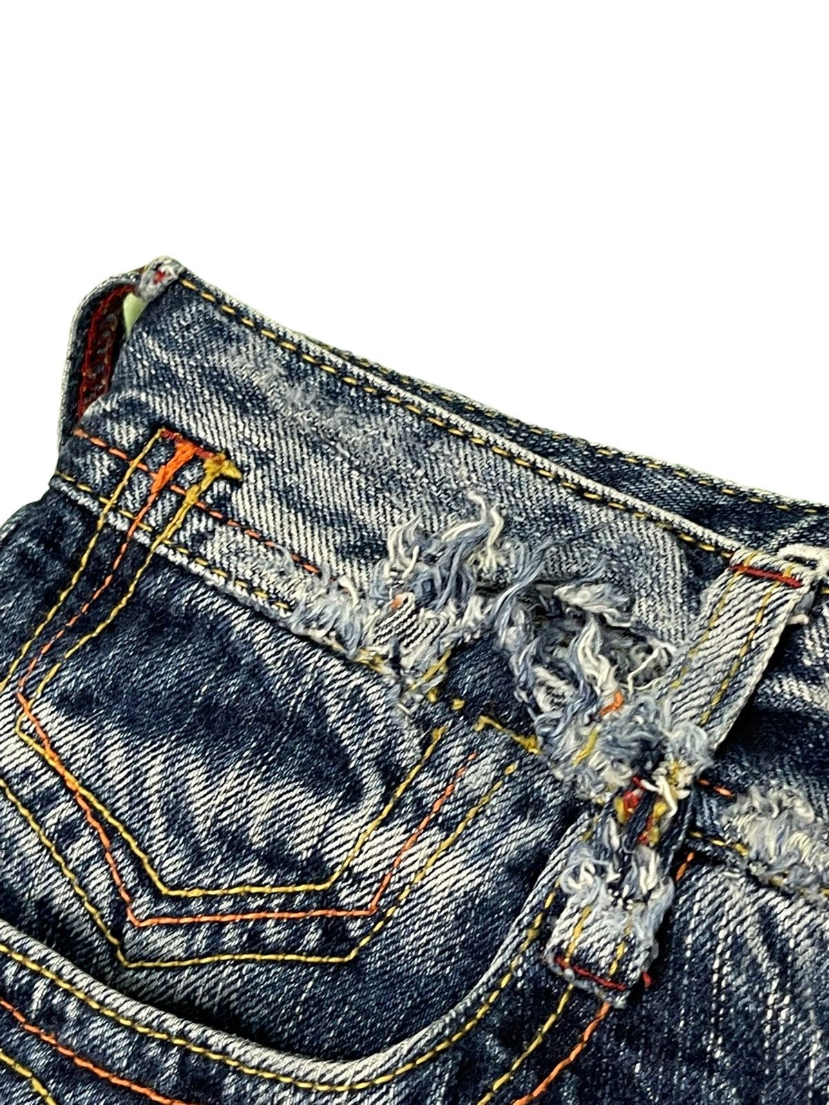 Japanese Brand Acid Wash Jeans Blow by Blue Regular Straight 4🟦3 Size US 29 - 10 Thumbnail