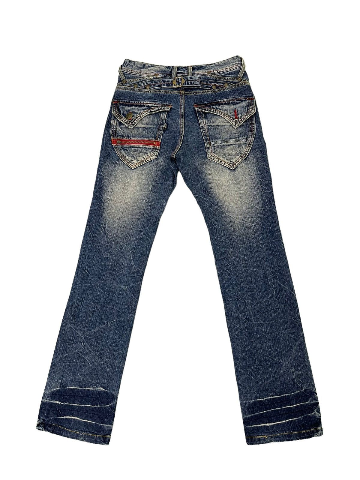 Japanese Brand Acid Wash Jeans Blow by Blue Regular Straight 4🟦3 Size US 29 - 13 Thumbnail