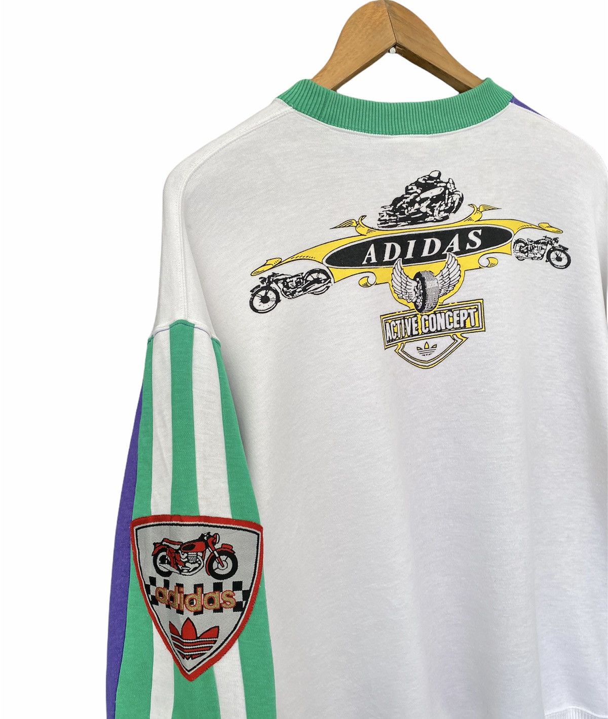 Adidas RARE‼️ADIDAS VINTAGE MULTICOLOUR PATCHES SWEATSHIRT Size US M / EU 48-50 / 2 - 11 Thumbnail