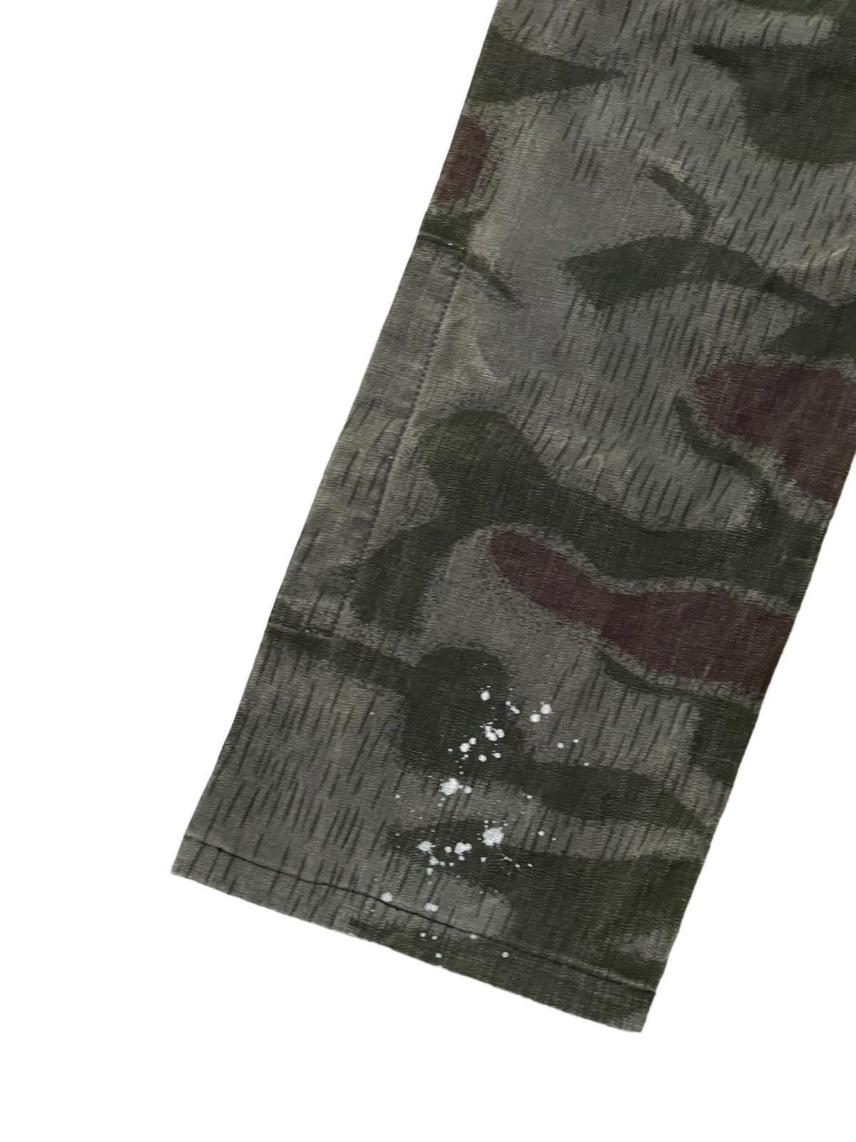 Japanese Brand Double Waist Cargo Camo Power to the People Tapered 3🟦8 Size US 32 / EU 48 - 15 Thumbnail