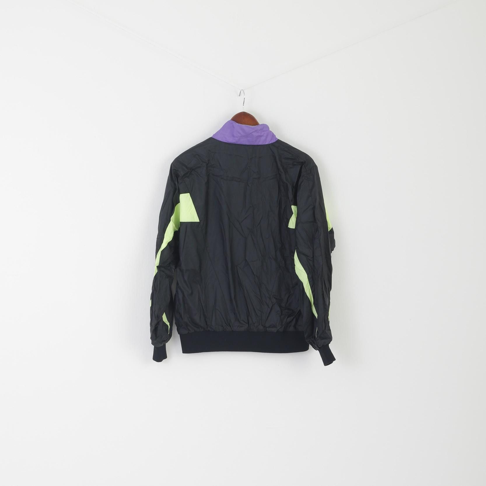 Vintage Frank Shorter Women M Jacket Black Nylon Shiny 8514 Size M / US 6-8 / IT 42-44 - 6 Thumbnail