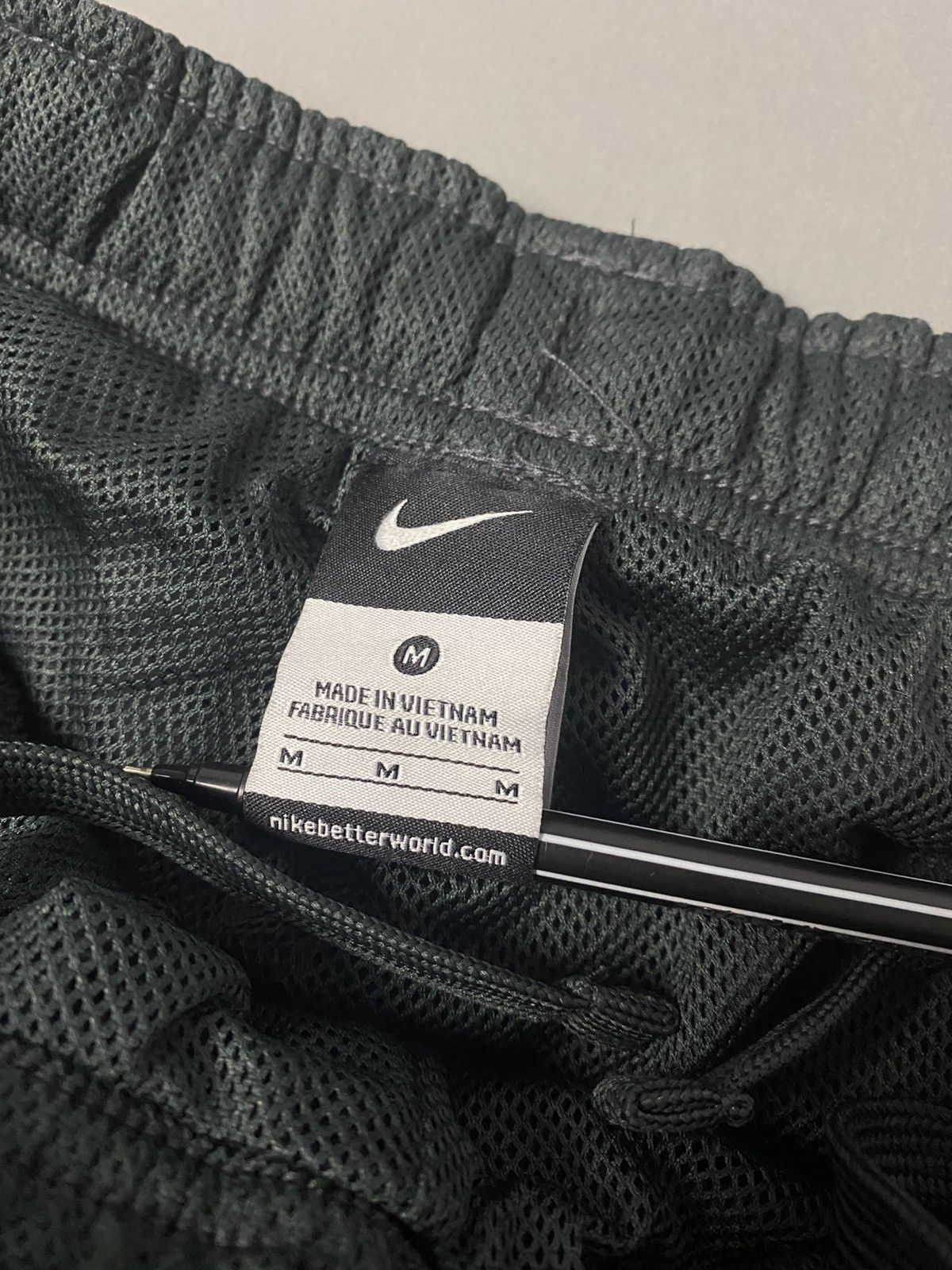 Nike × Vintage Nike vintage black / grey track pants small swoosh spell out Size US 30 / EU 46 - 3 Thumbnail