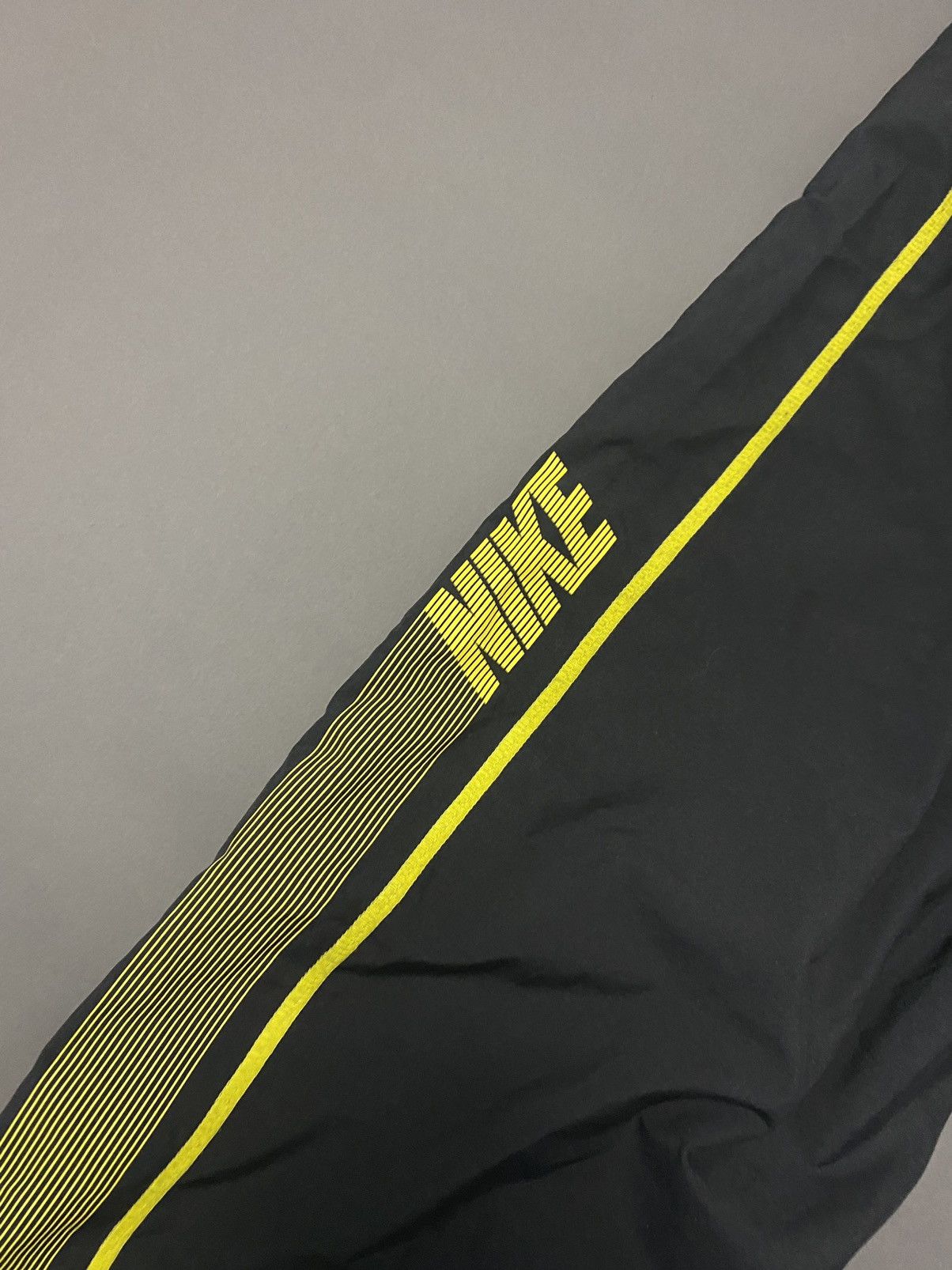 Nike × Vintage Nike vintage black / grey track pants small swoosh spell out Size US 30 / EU 46 - 6 Thumbnail