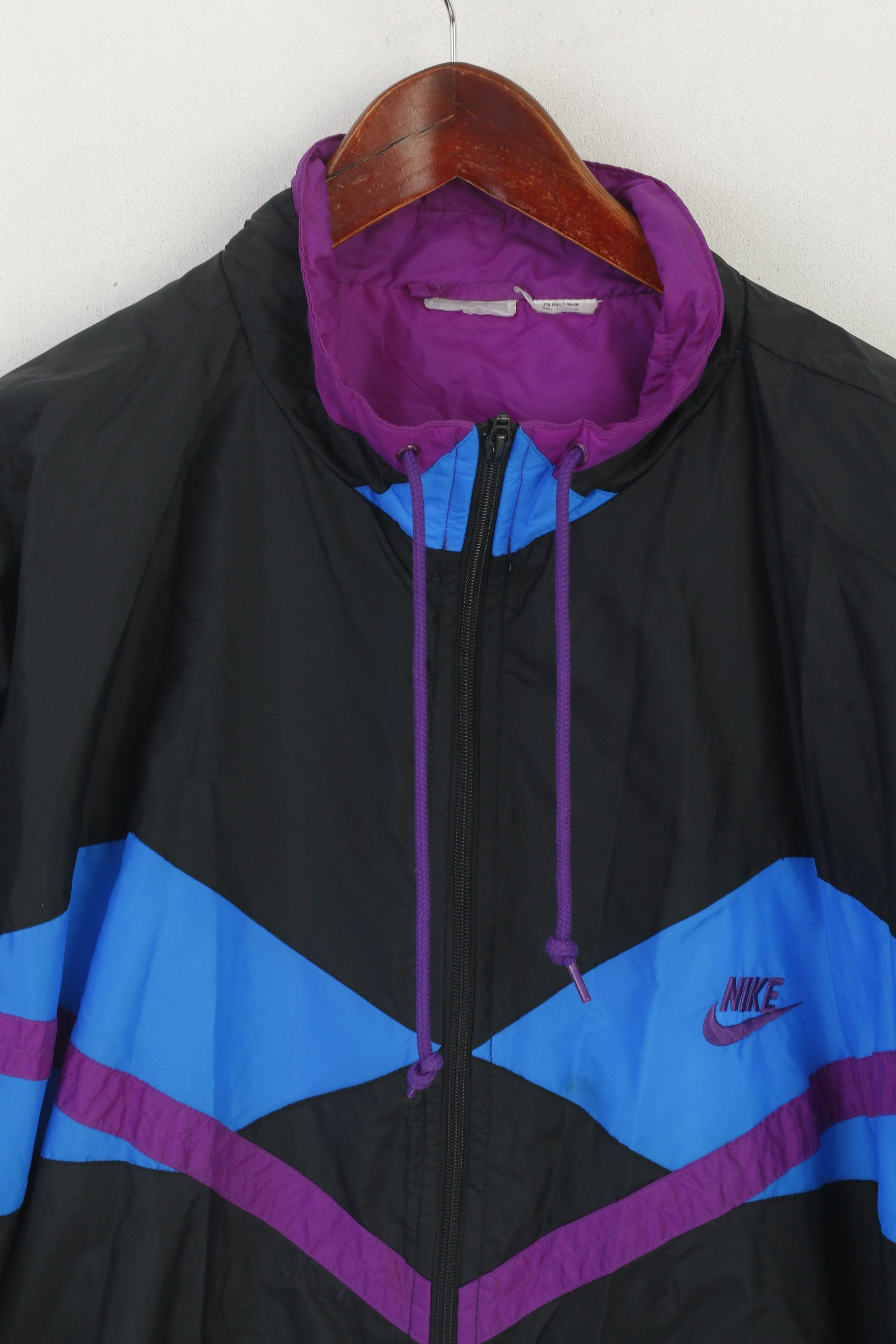 Nike × Vintage Nike Men XL Jacket Black Vintage Bomber 3723 Size US XL / EU 56 / 4 - 2 Thumbnail