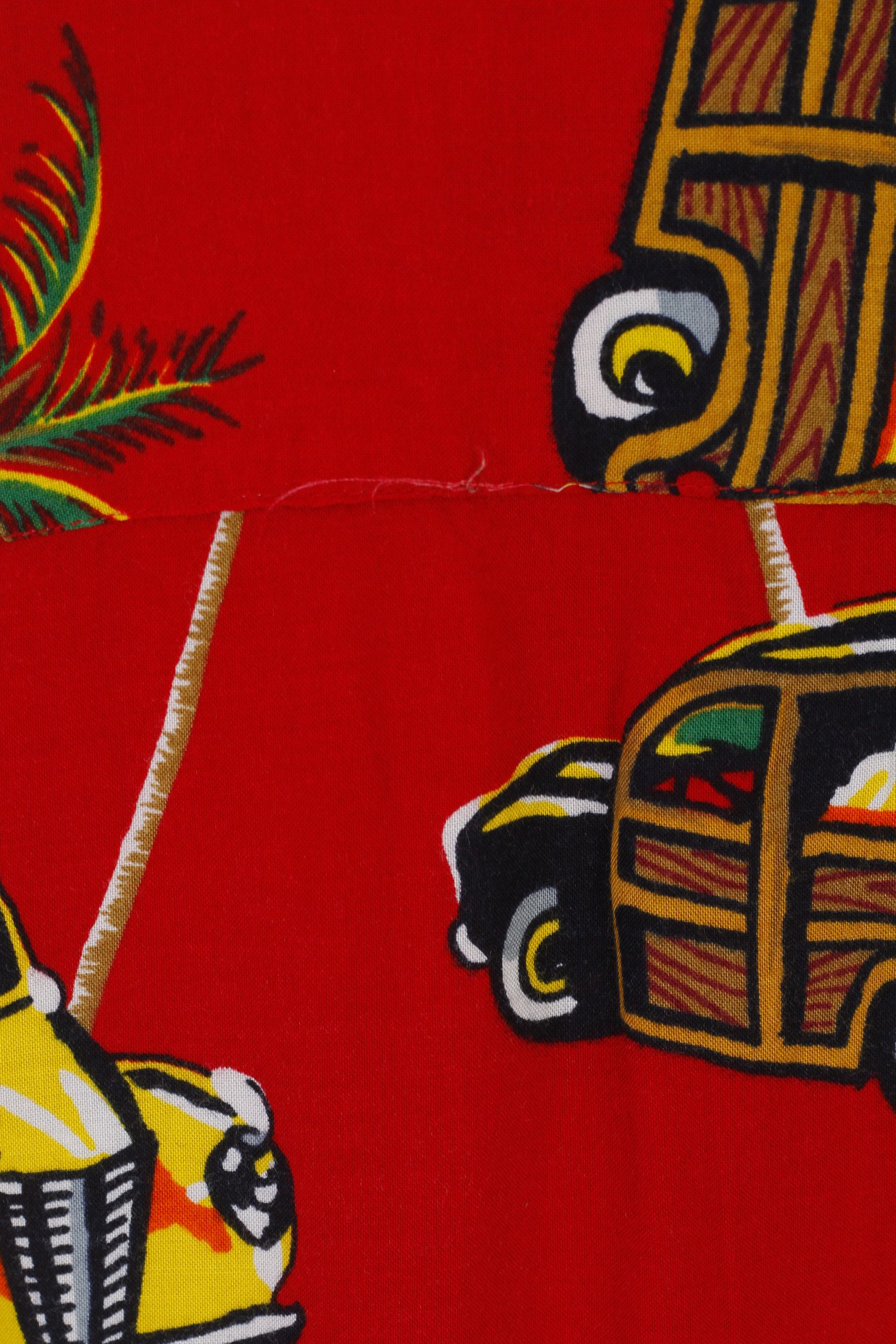 Vintage LIMIT Fashion line Men XXL Casual Shirt Red hawaii 2571 Size US XXL / EU 58 / 5 - 5 Thumbnail