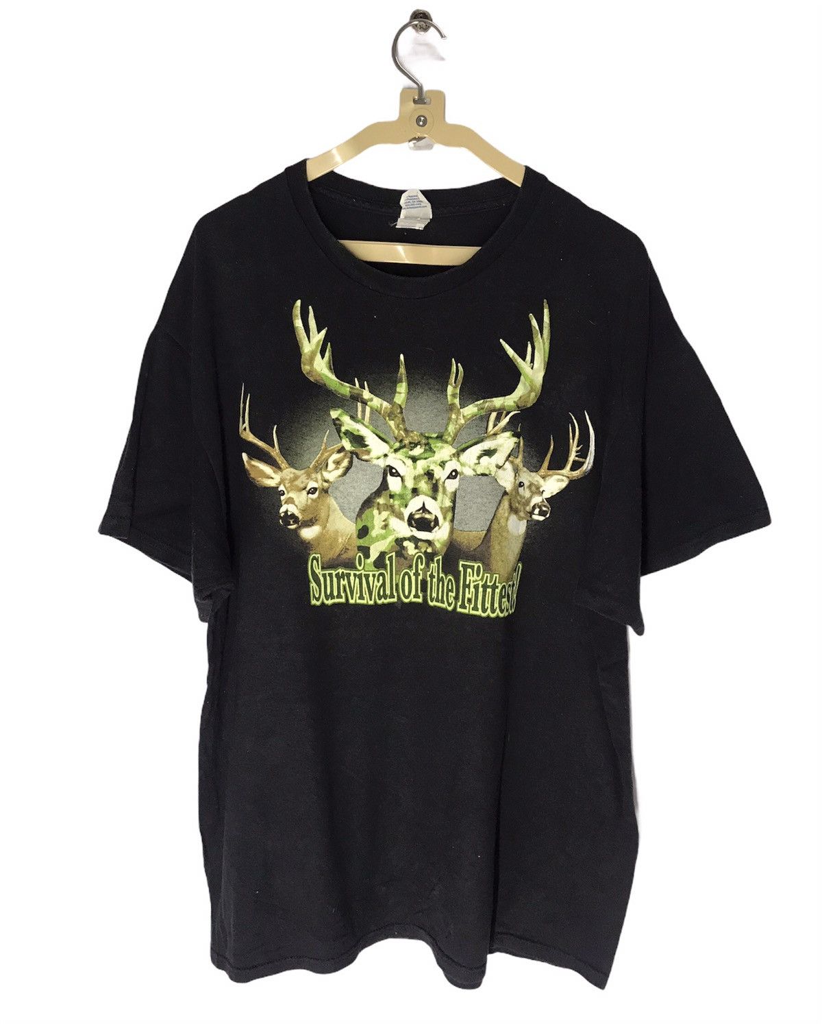 Vintage Survival of the fittest tshirt Size US XL / EU 56 / 4 - 1 Thumbnail