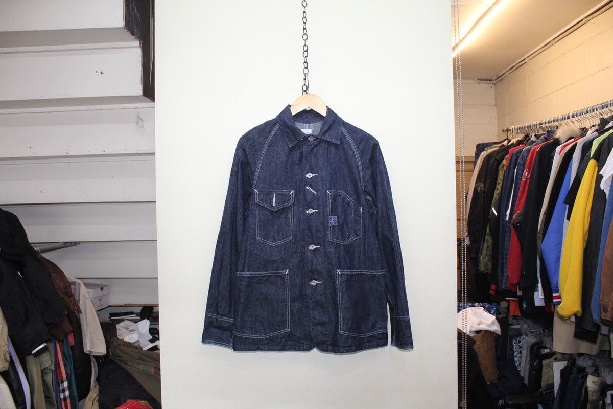 image of Post Overalls Chore Jacket in Denim, Men's (Size Medium)
