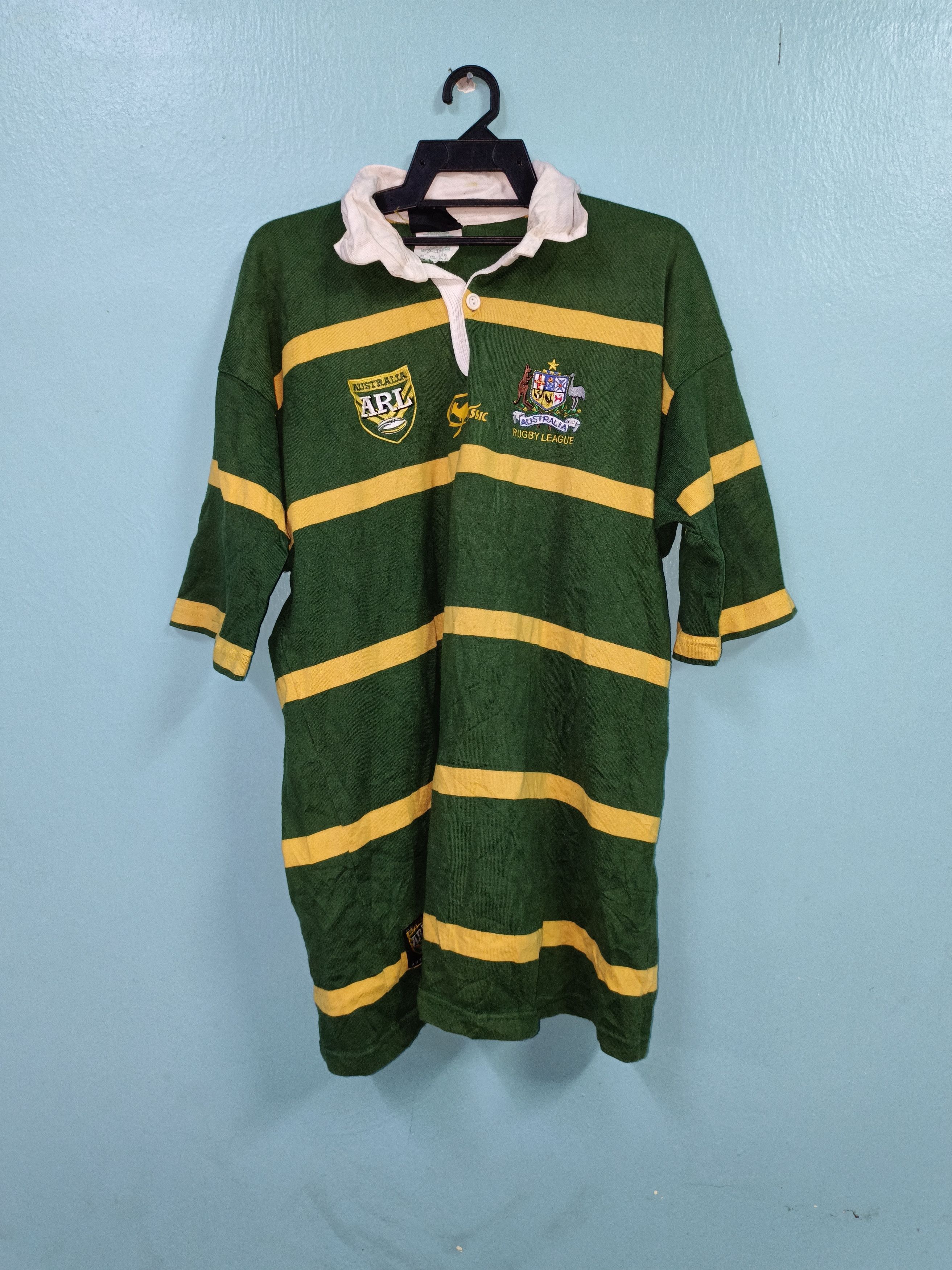 Maillot Australie Rugby League Canterbury - Taille XL Pour Adulte (état Correct)