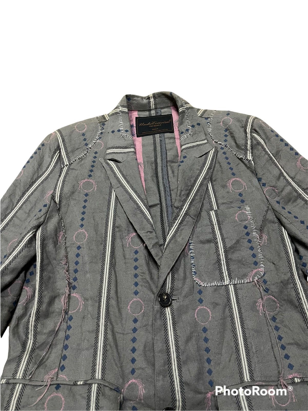 Jun Takahashi 🚀RARE 🔥SS03 “SCAB” FRINGE SUIT PATCHED UNDERCOVER Size US M / EU 48-50 / 2 - 3 Thumbnail