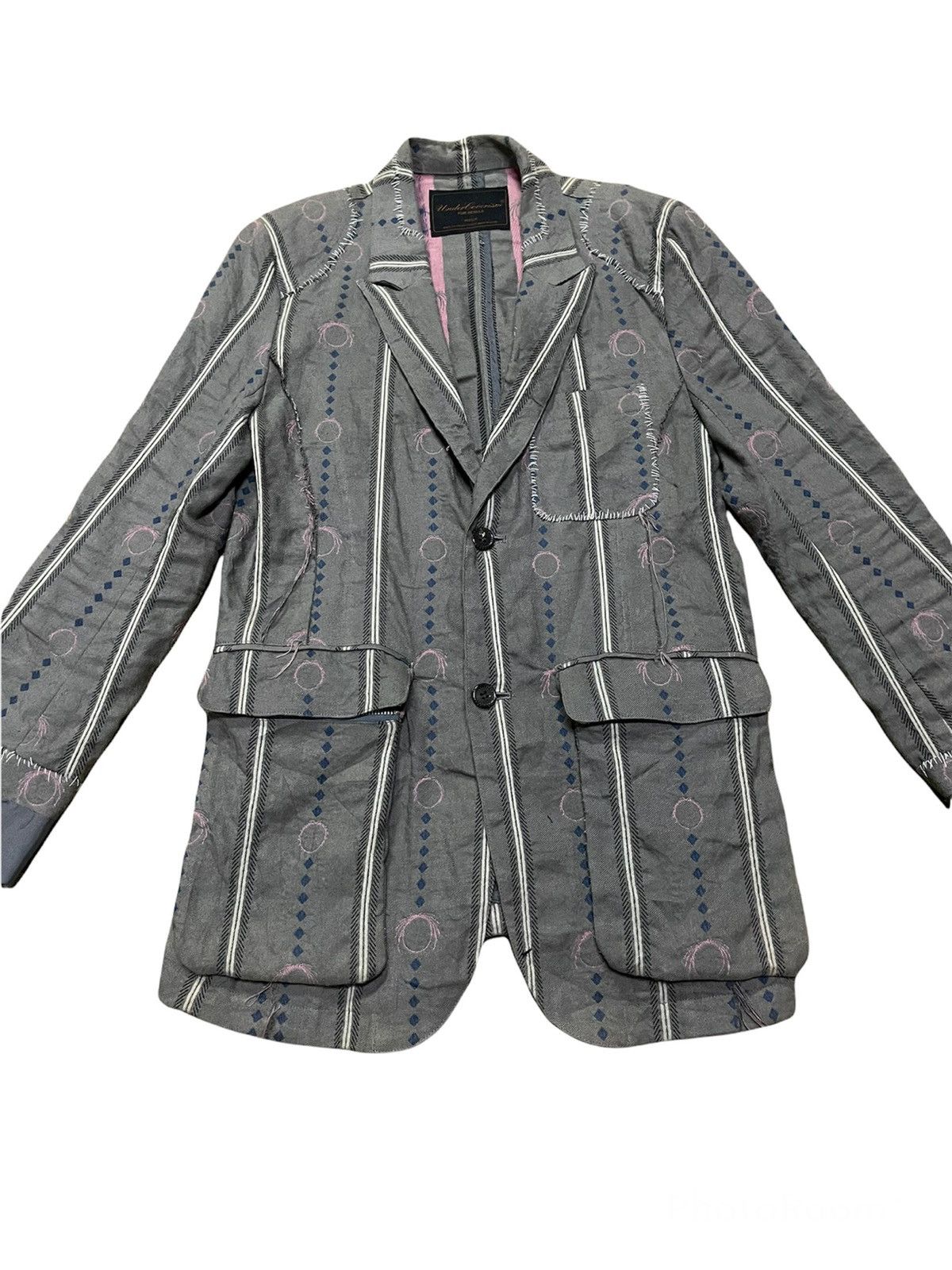 Jun Takahashi 🚀RARE 🔥SS03 “SCAB” FRINGE SUIT PATCHED UNDERCOVER Size US M / EU 48-50 / 2 - 2 Thumbnail