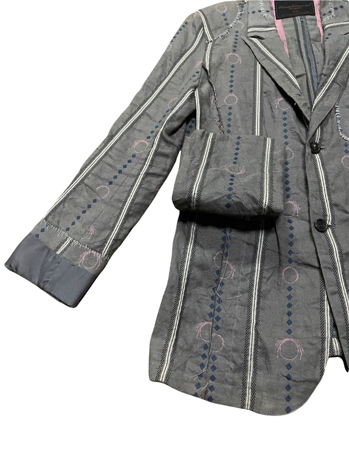 Jun Takahashi 🚀RARE 🔥SS03 “SCAB” FRINGE SUIT PATCHED UNDERCOVER Size US M / EU 48-50 / 2 - 4 Thumbnail