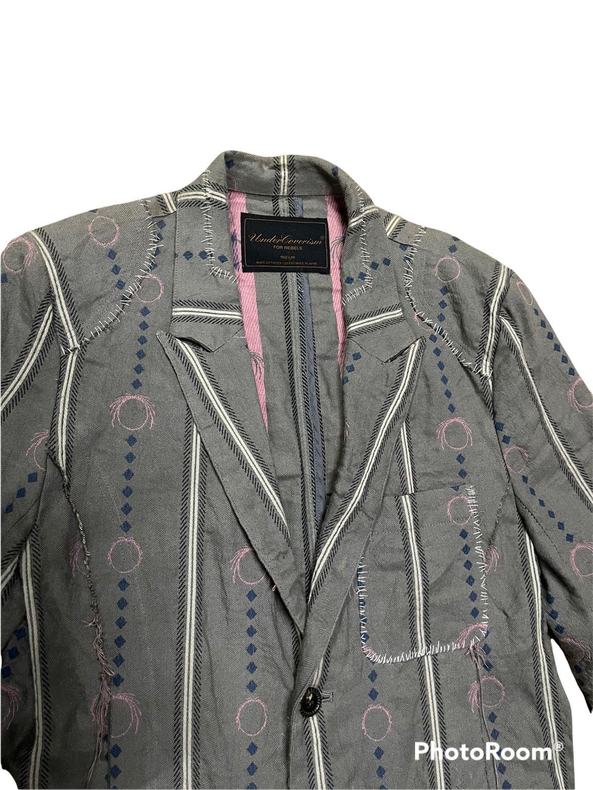 Jun Takahashi 🚀RARE 🔥SS03 “SCAB” FRINGE SUIT PATCHED UNDERCOVER Size US M / EU 48-50 / 2 - 5 Thumbnail