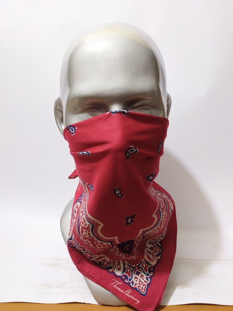 Burberry Thomas Burberry Bandana Handkerchief Headband Masked Size ONE SIZE - 5 Thumbnail