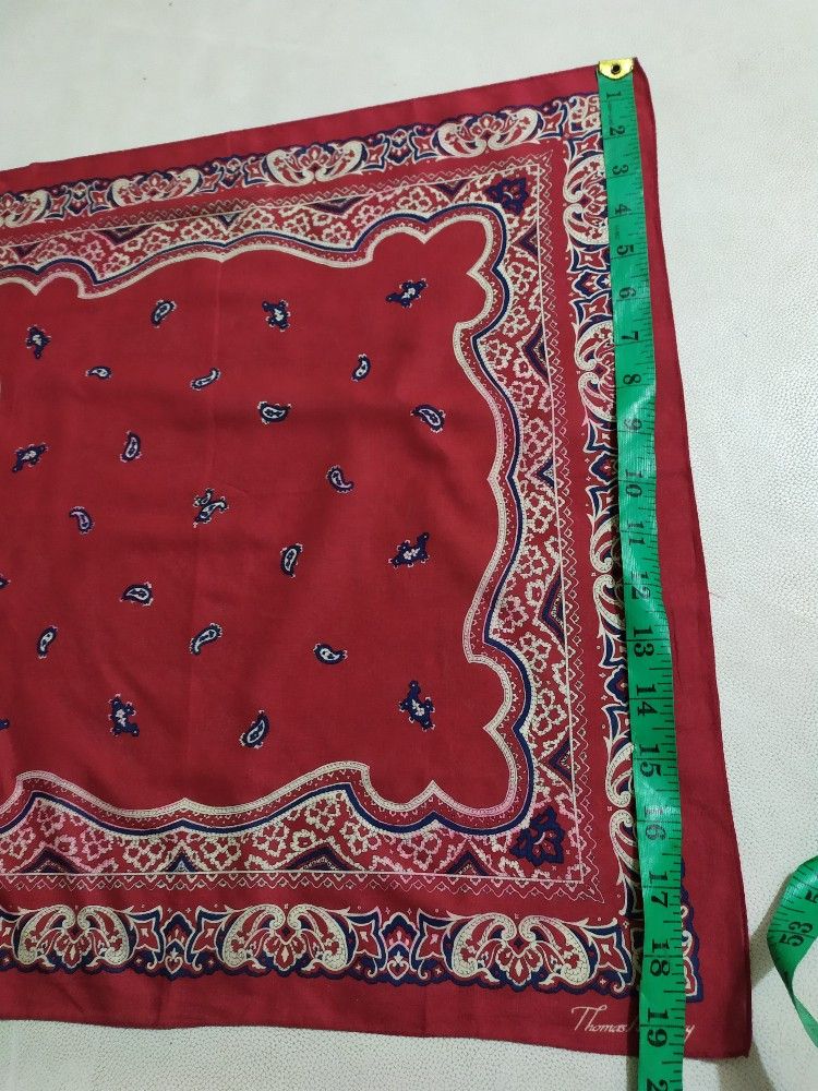 Burberry Thomas Burberry Bandana Handkerchief Headband Masked Size ONE SIZE - 11 Thumbnail