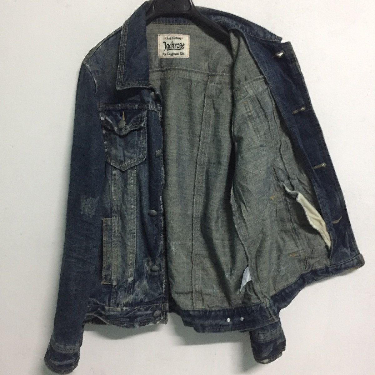 JACKROSE Distressed Jackrose Denim Jacket For Toughness Life Size US L / EU 52-54 / 3 - 10 Thumbnail
