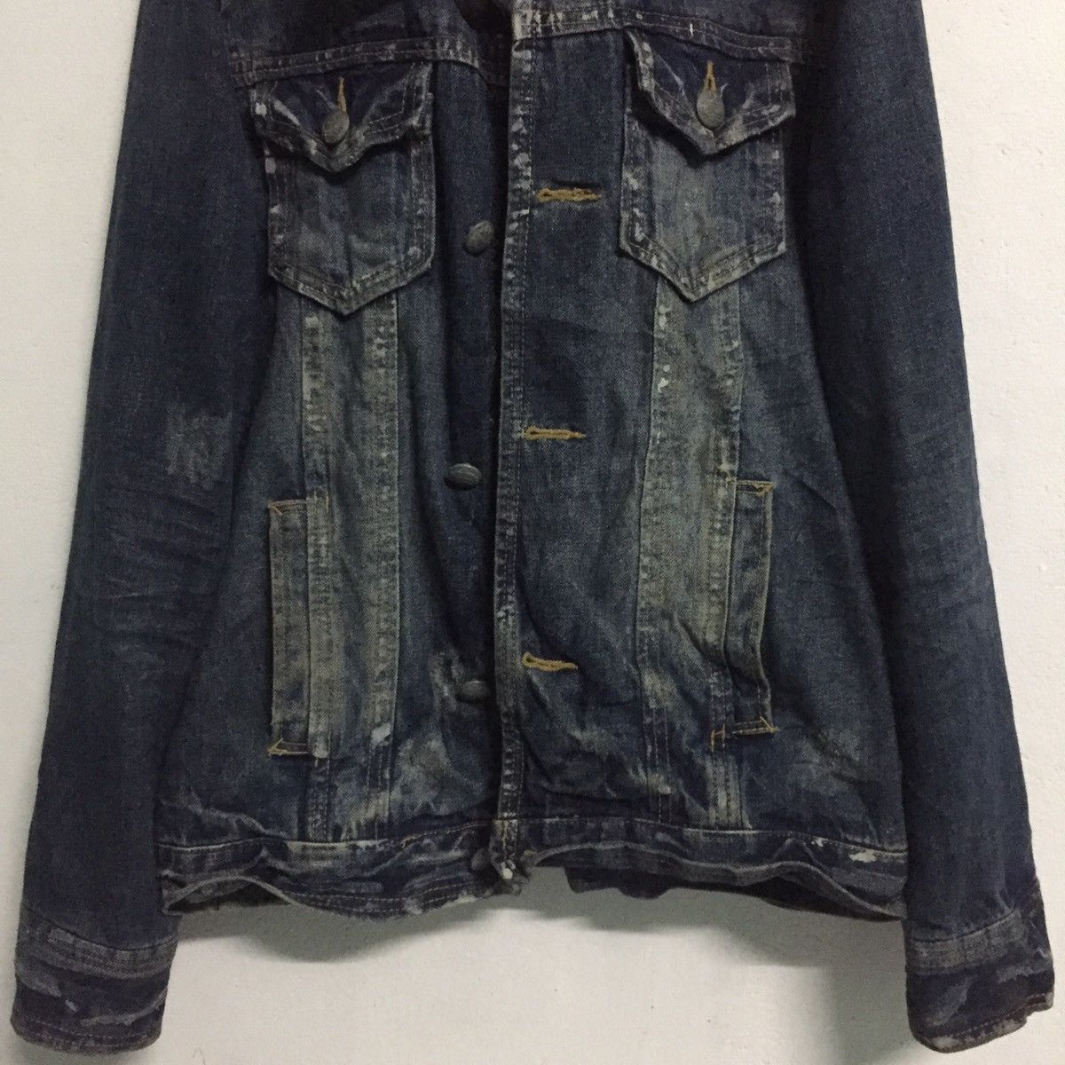 JACKROSE Distressed Jackrose Denim Jacket For Toughness Life Size US L / EU 52-54 / 3 - 3 Thumbnail