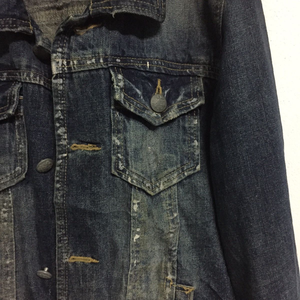 JACKROSE Distressed Jackrose Denim Jacket For Toughness Life Size US L / EU 52-54 / 3 - 4 Thumbnail