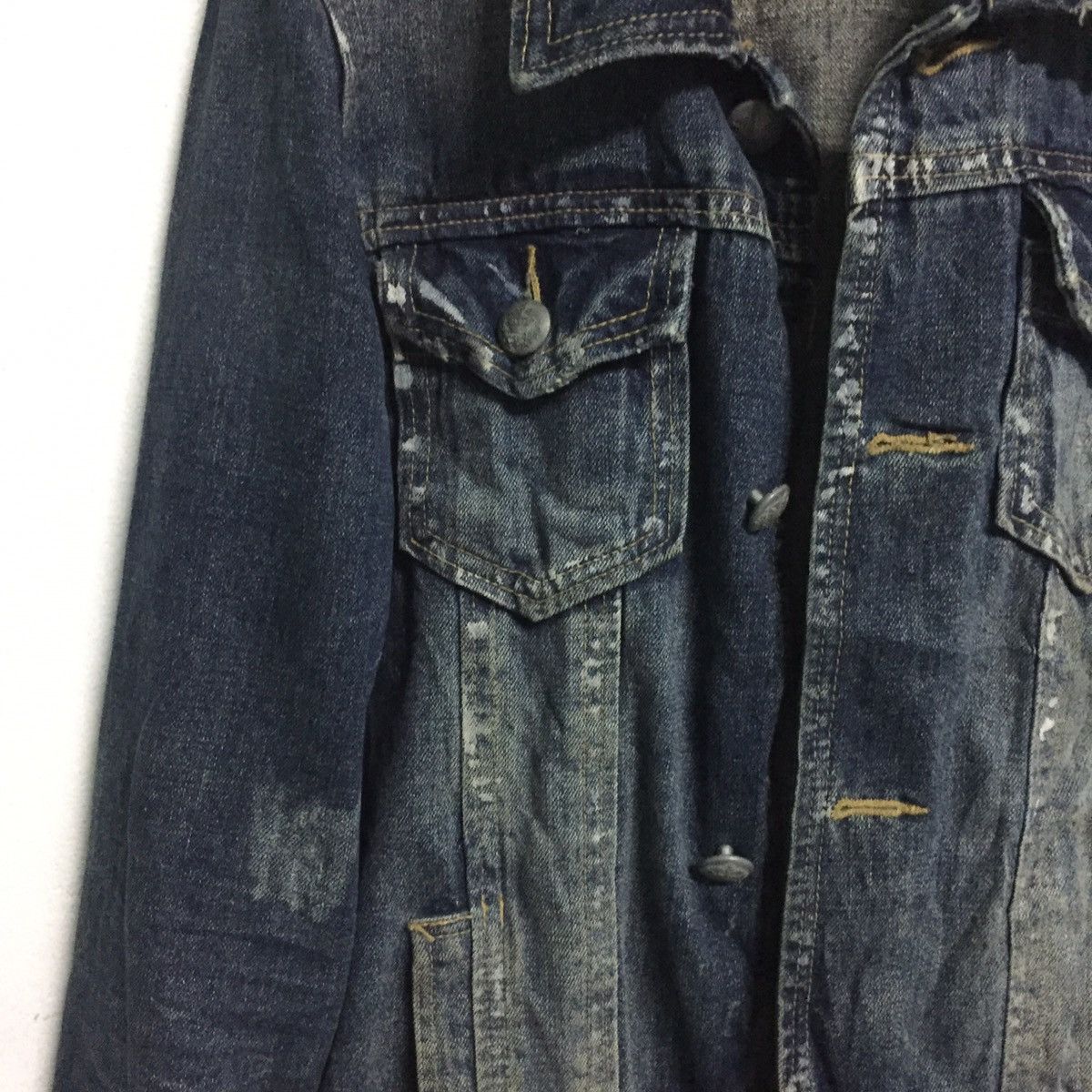 JACKROSE Distressed Jackrose Denim Jacket For Toughness Life Size US L / EU 52-54 / 3 - 6 Thumbnail