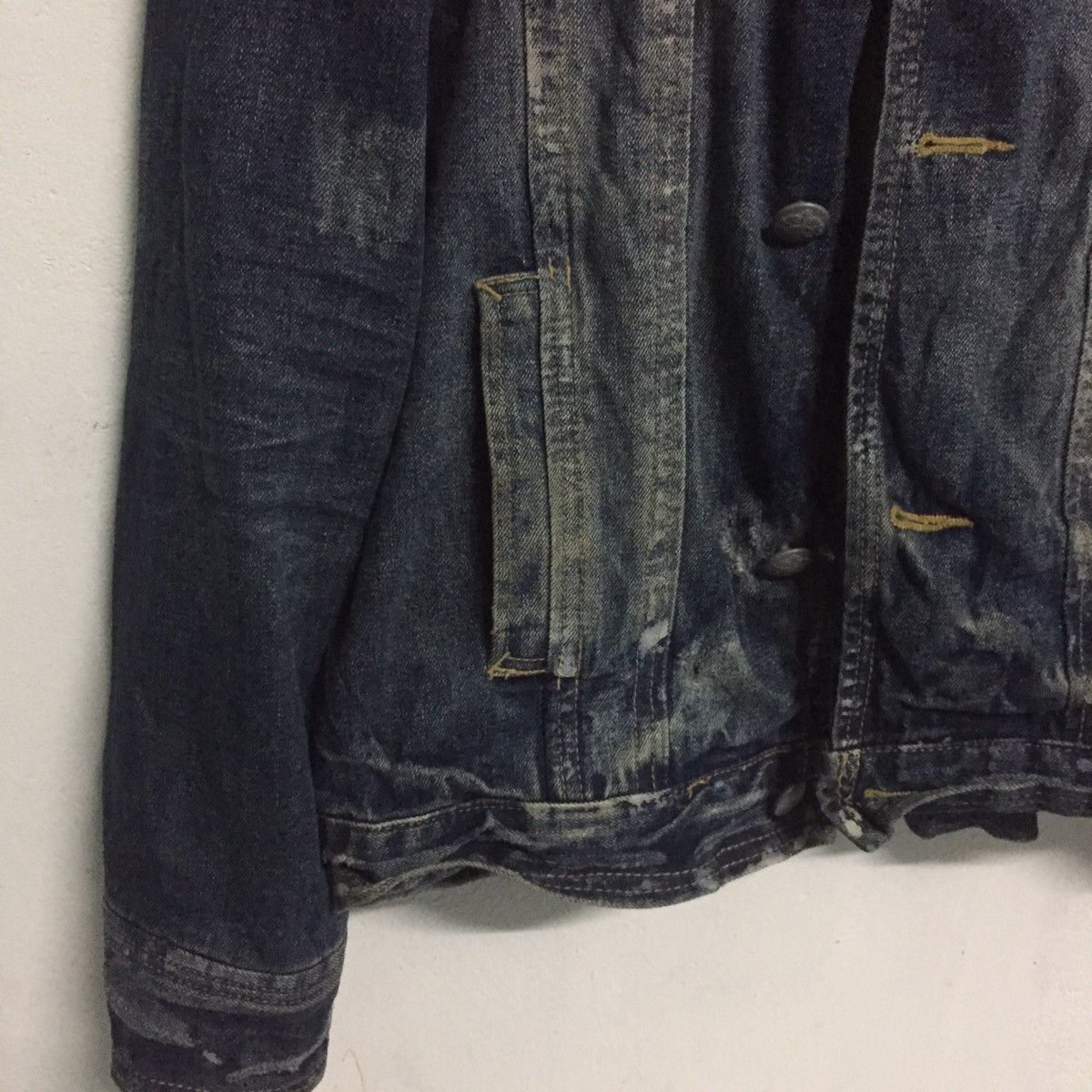 JACKROSE Distressed Jackrose Denim Jacket For Toughness Life Size US L / EU 52-54 / 3 - 7 Thumbnail
