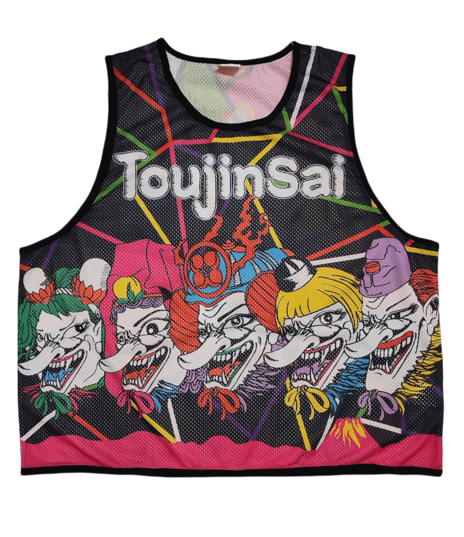 Japanese Brand 🔥Toujinsai Clown Art Smooch Sleeveless Jersey Size US M / EU 48-50 / 2 - 1 Thumbnail