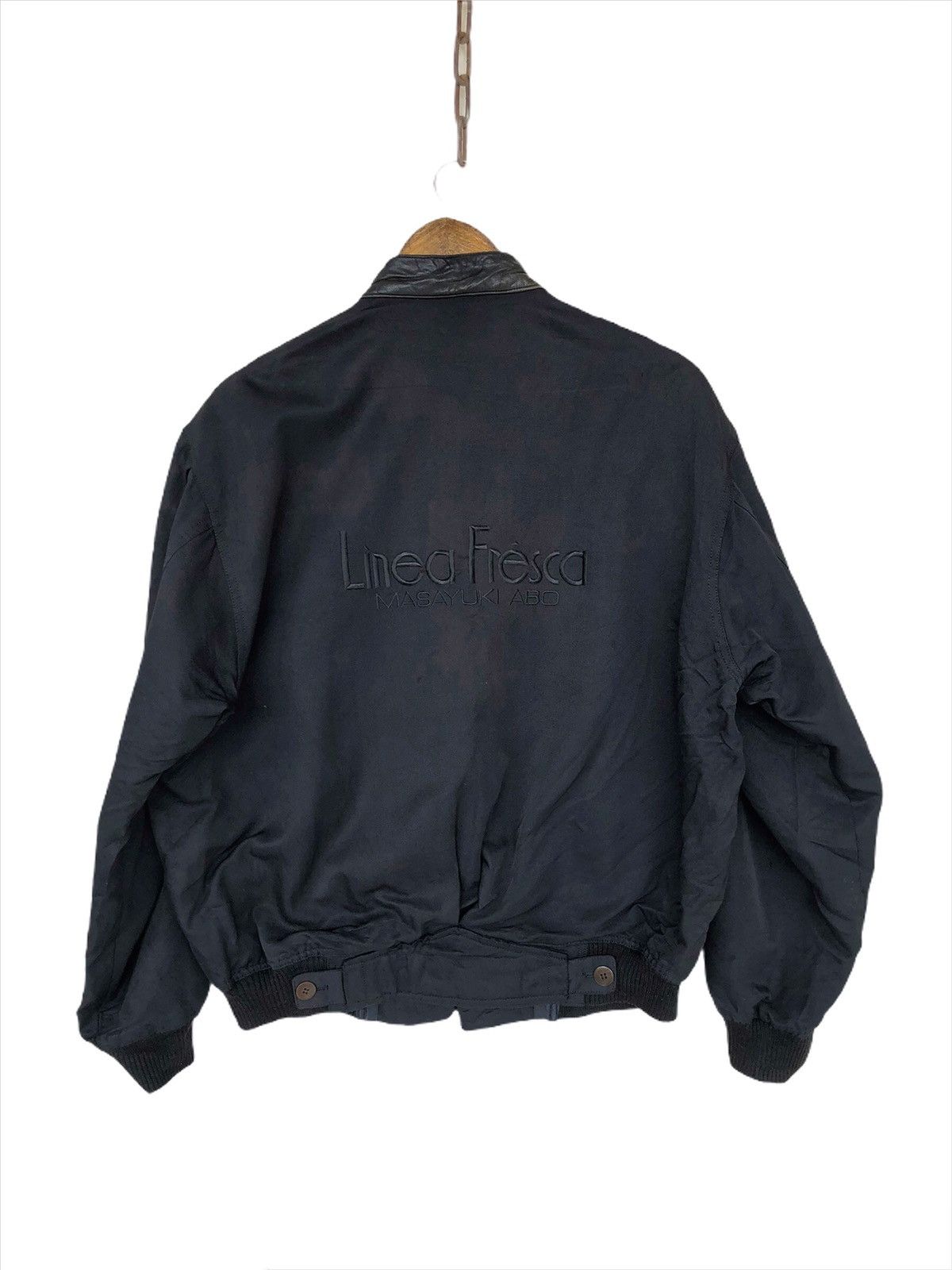 Nude: Masahiko Maruyama 80s Masayuki Abo 🇯🇵 Hybrid Leather Bomber Jacket Size US M / EU 48-50 / 2 - 2 Thumbnail