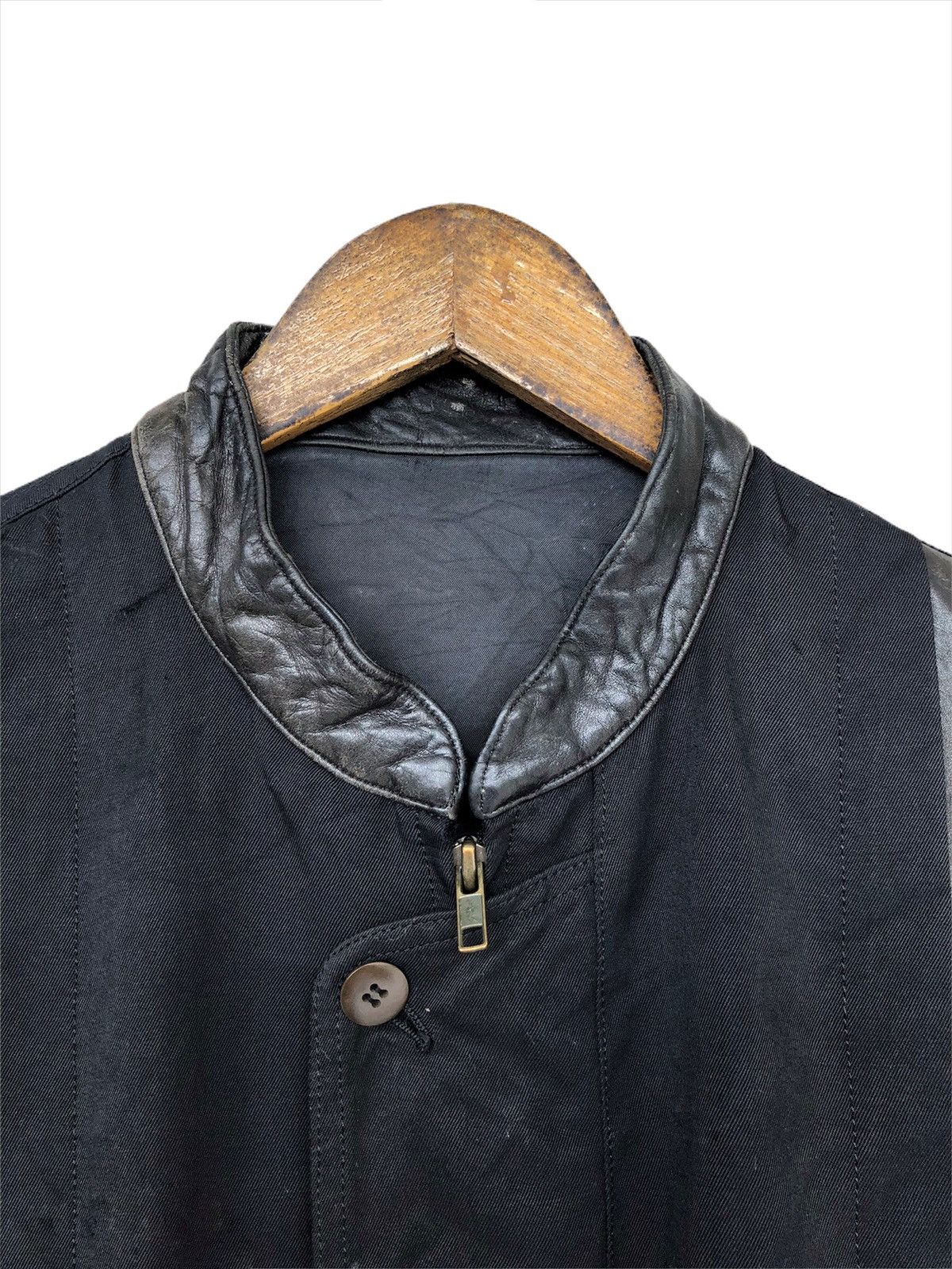 Nude: Masahiko Maruyama 80s Masayuki Abo 🇯🇵 Hybrid Leather Bomber Jacket Size US M / EU 48-50 / 2 - 4 Thumbnail