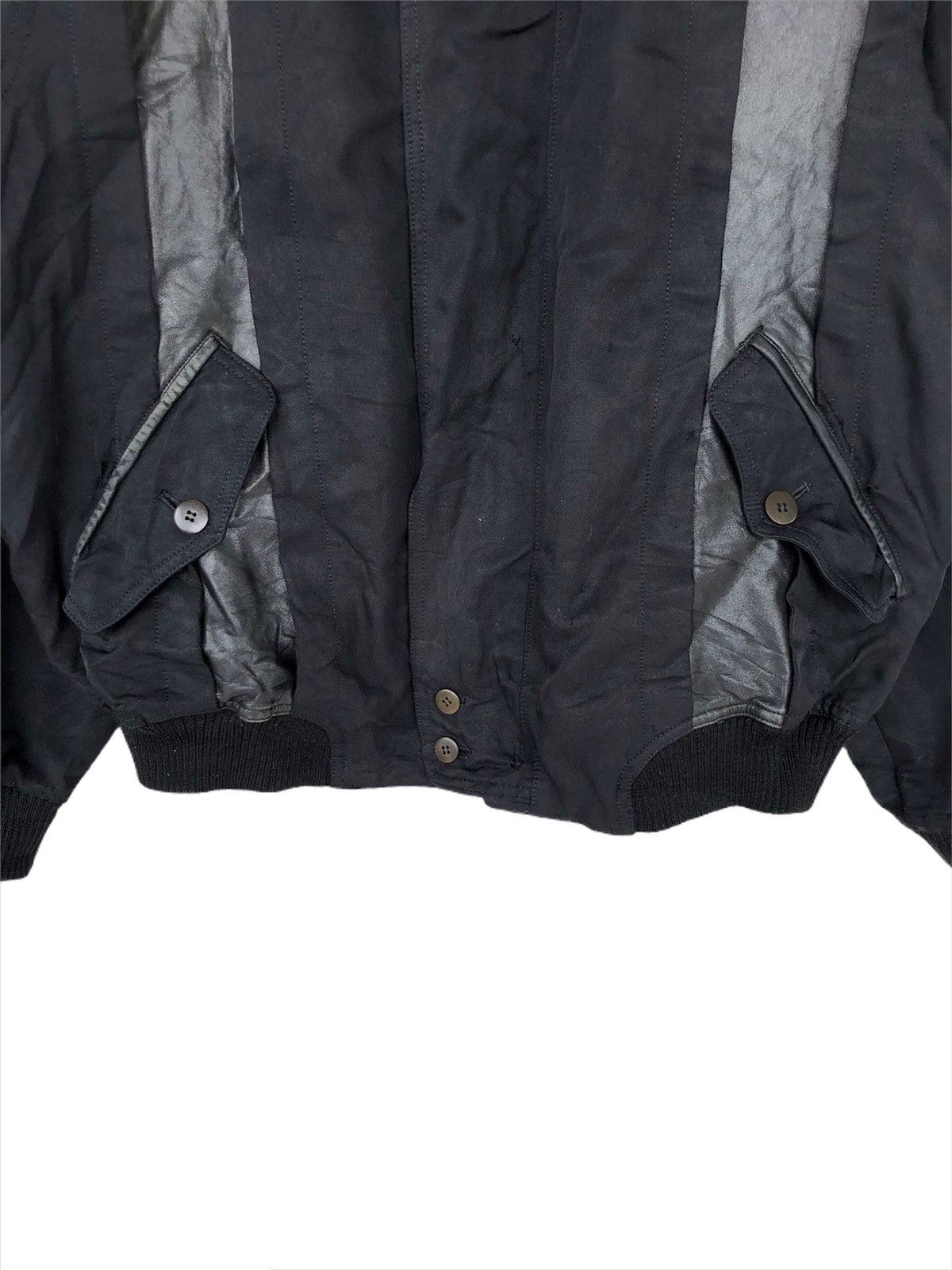 Nude: Masahiko Maruyama 80s Masayuki Abo 🇯🇵 Hybrid Leather Bomber Jacket Size US M / EU 48-50 / 2 - 5 Thumbnail