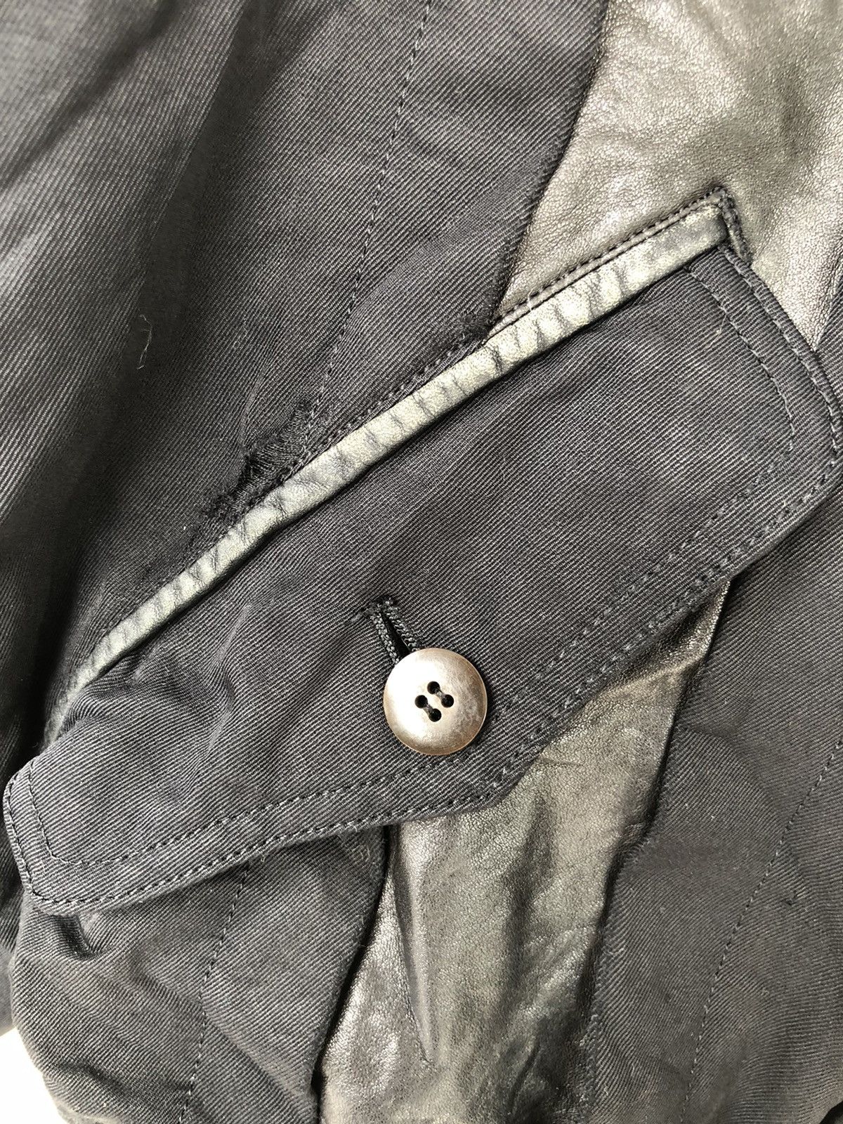 Nude: Masahiko Maruyama 80s Masayuki Abo 🇯🇵 Hybrid Leather Bomber Jacket Size US M / EU 48-50 / 2 - 9 Thumbnail