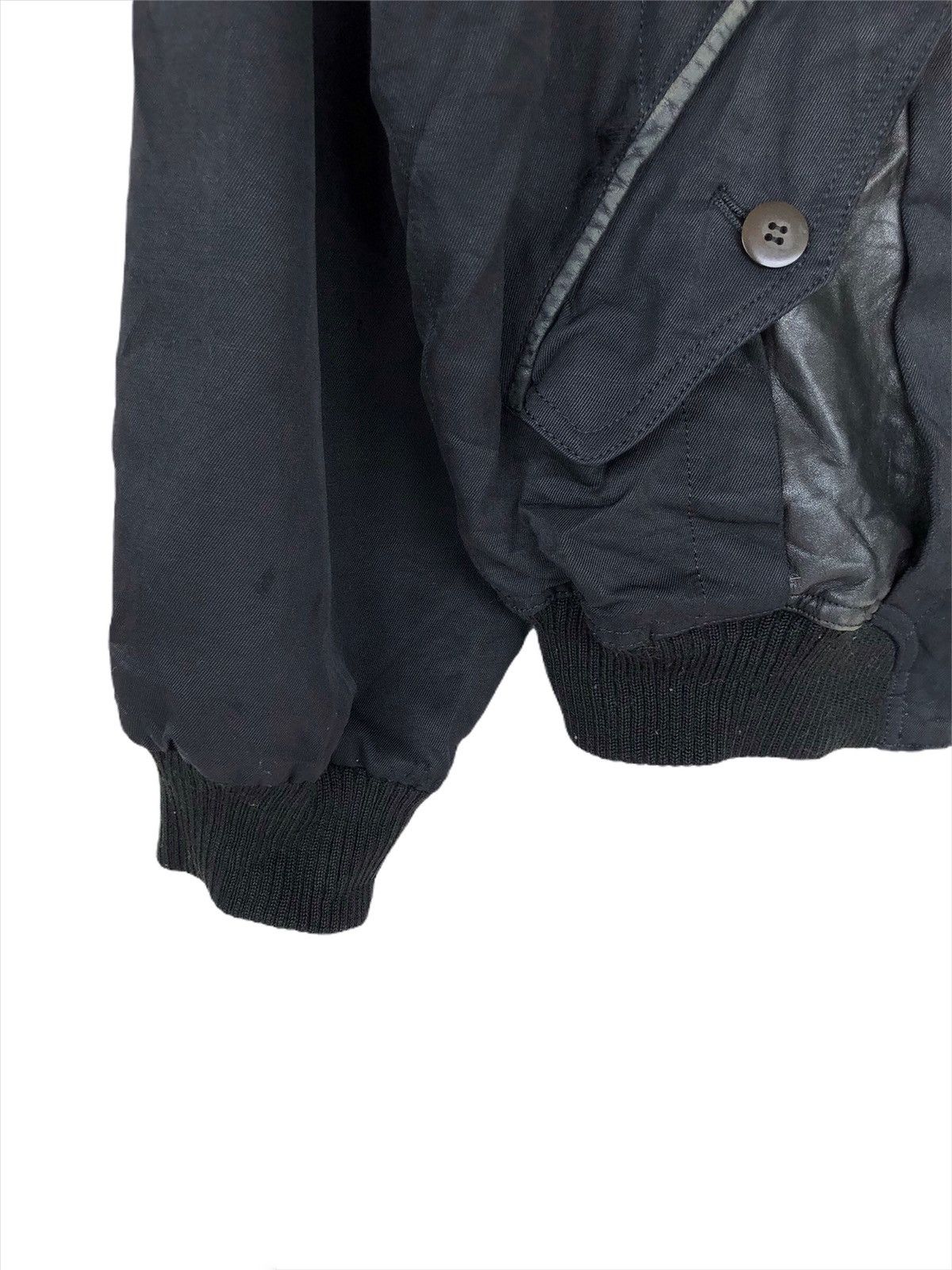 Nude: Masahiko Maruyama 80s Masayuki Abo 🇯🇵 Hybrid Leather Bomber Jacket Size US M / EU 48-50 / 2 - 6 Thumbnail