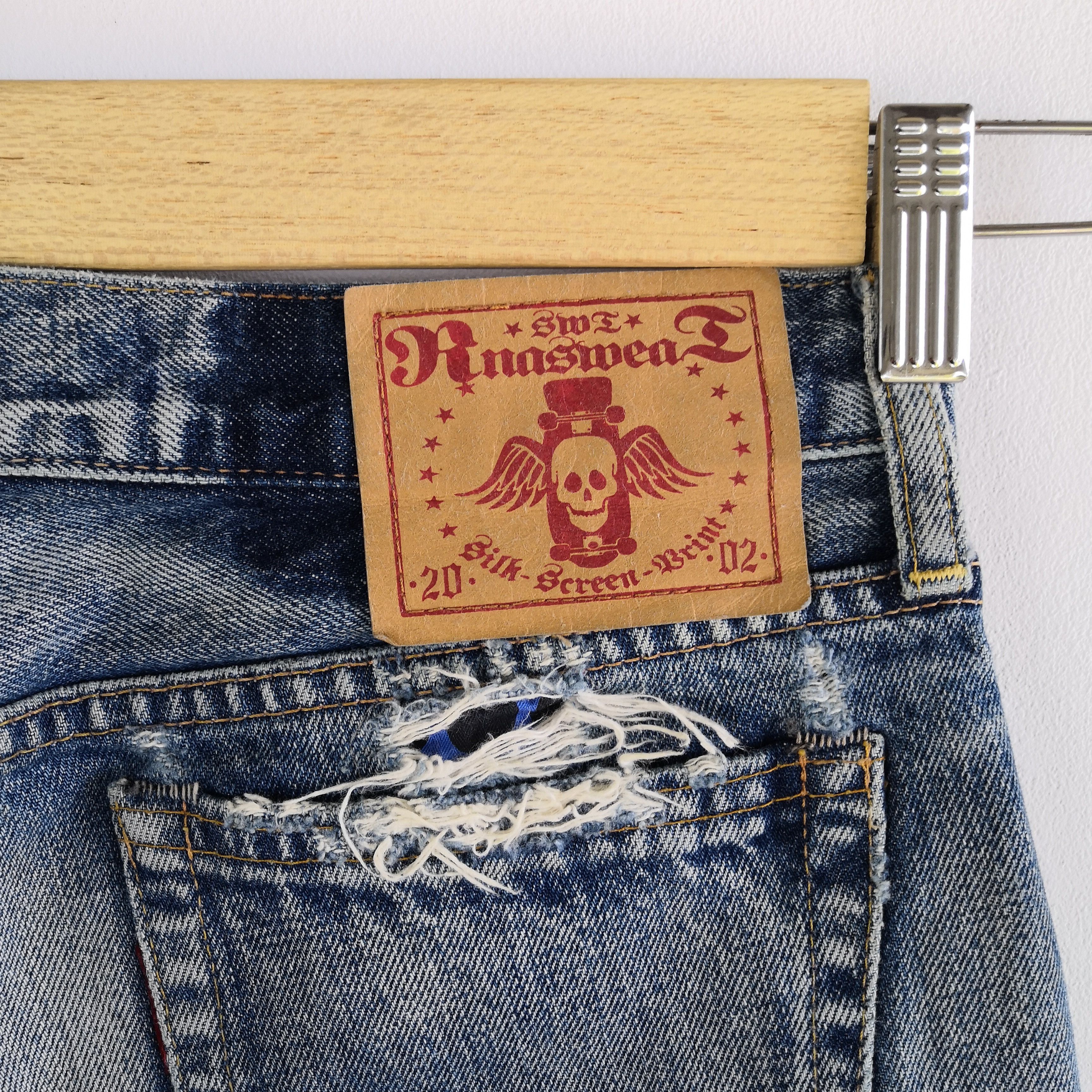 Japanese Brand RNA Skulls Distressed Jeans Japanese Denim Skates Pants Size 28" / US 6 / IT 42 - 8 Thumbnail