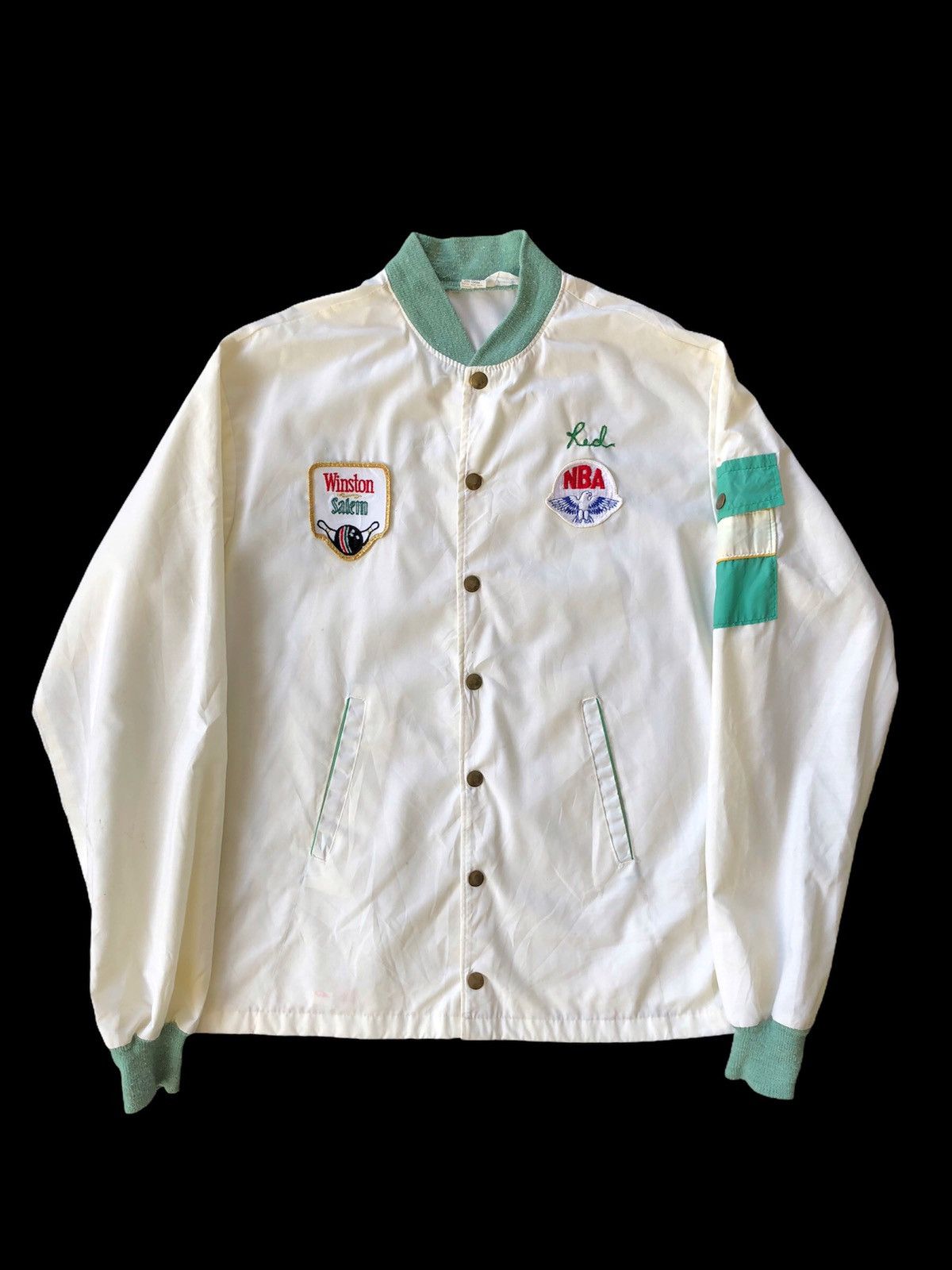 Salem Sportswear 80s R.J Reynolds Tobacco Co Bowling Jacket Patches Size US L / EU 52-54 / 3 - 2 Thumbnail