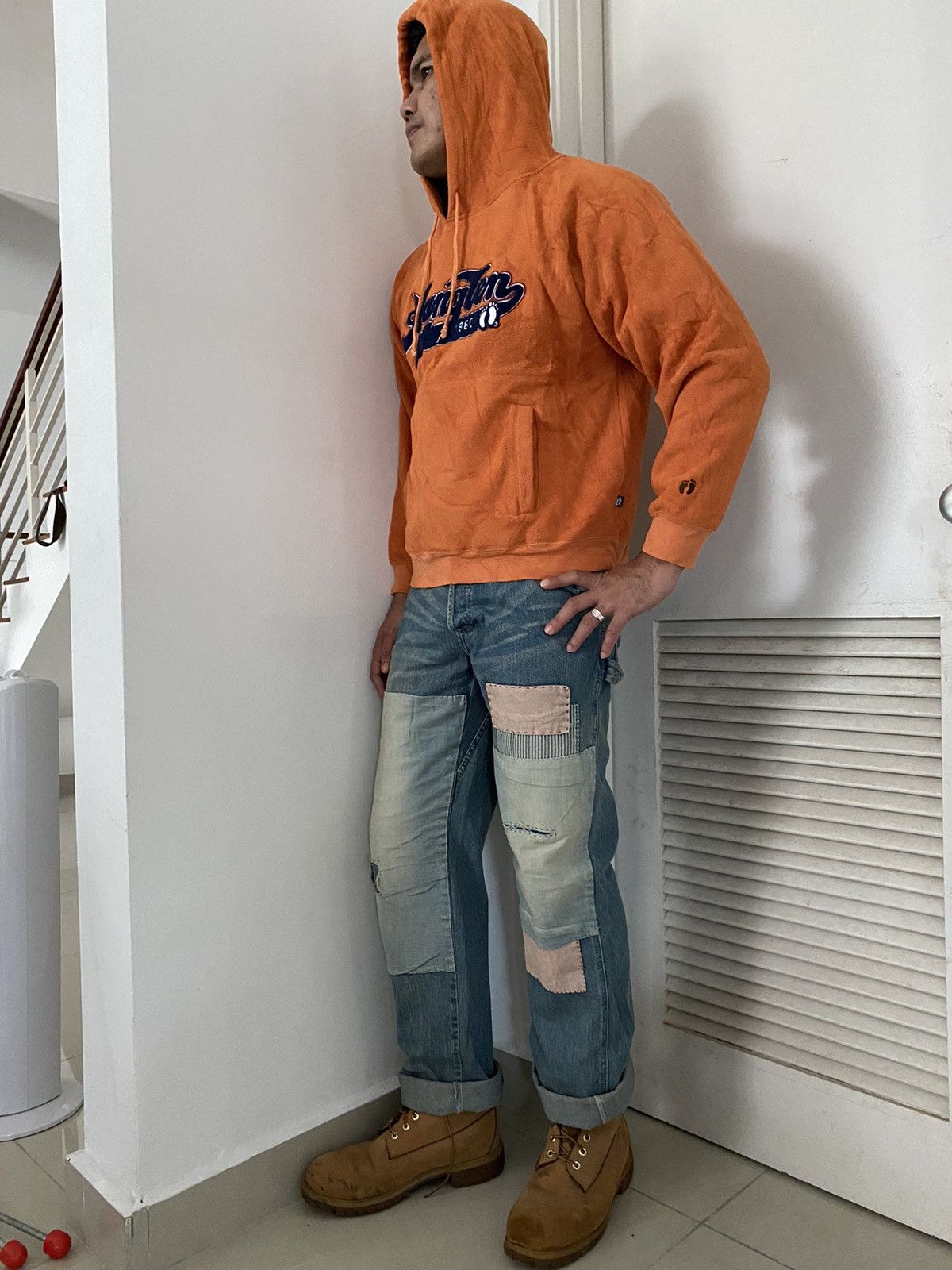 Hang Ten × Vintage Hang ten Sweatshirt design fleece hooded nice designer Size US M / EU 48-50 / 2 - 7 Thumbnail