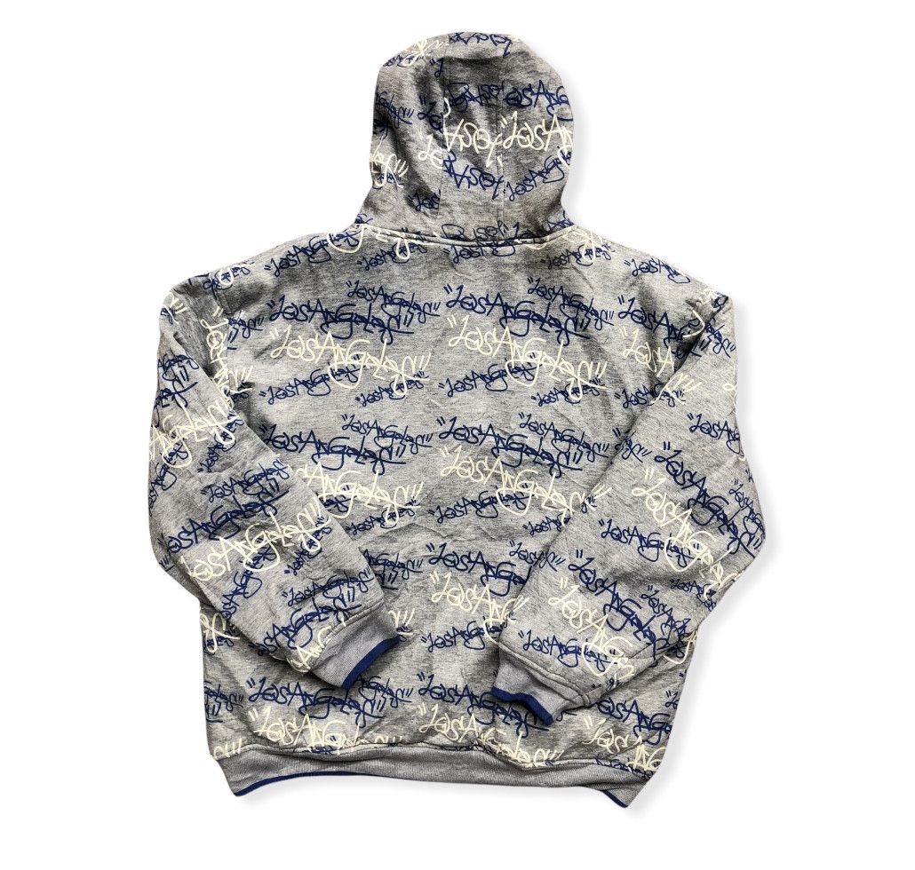 MLB RARE VINTAGE DISTRESSED LOS ANGELES FULLPRINT ZIPPER HOODIE Size US XL / EU 56 / 4 - 2 Thumbnail