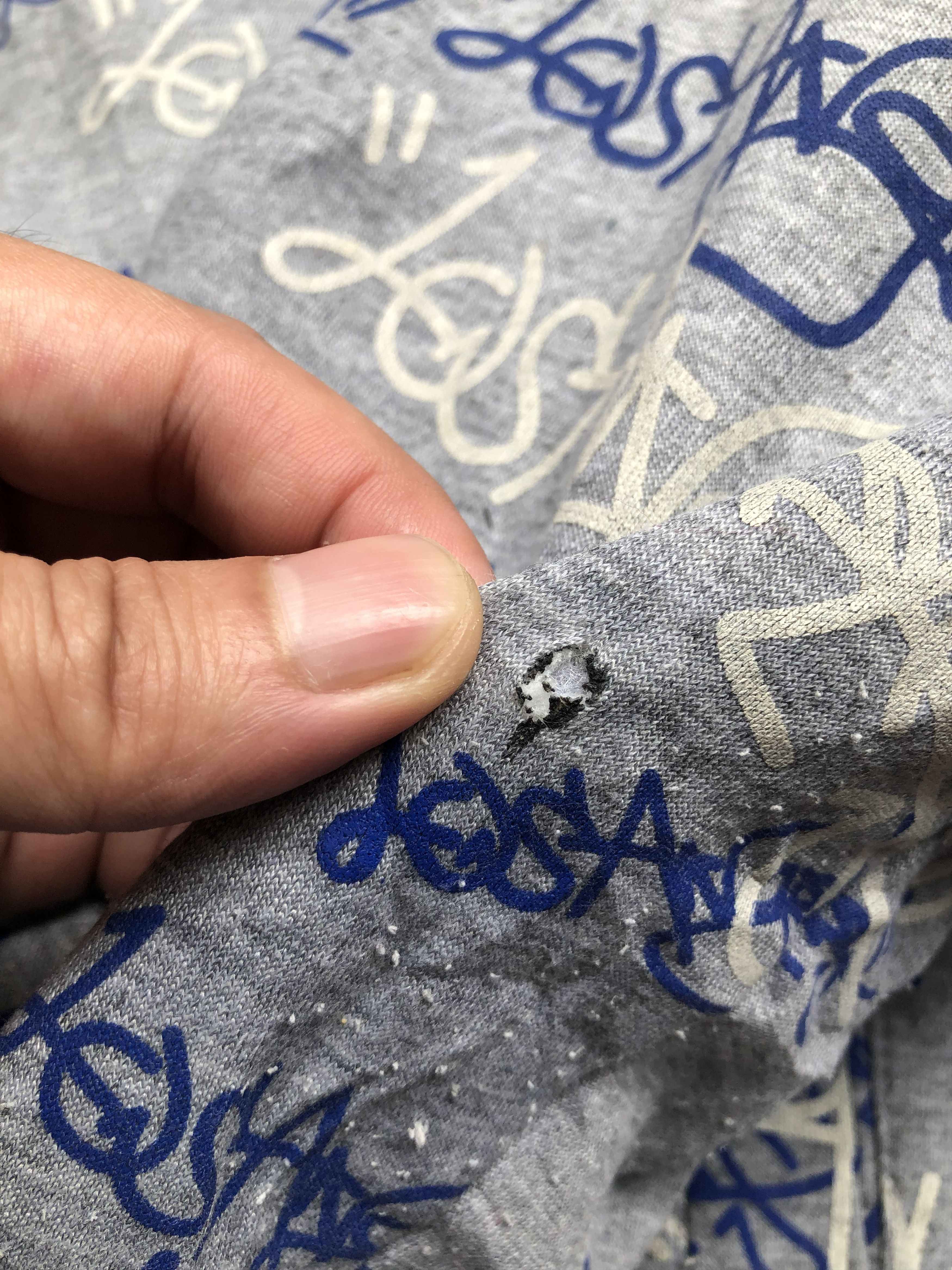 MLB RARE VINTAGE DISTRESSED LOS ANGELES FULLPRINT ZIPPER HOODIE Size US XL / EU 56 / 4 - 7 Thumbnail