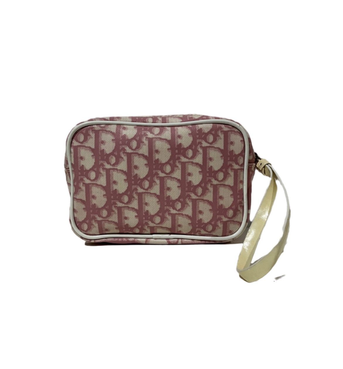 Christian Dior Monsieur × Dior Christian Dior Trotter Mini Pouch Bag Purse Pink White Size ONE SIZE - 4 Thumbnail