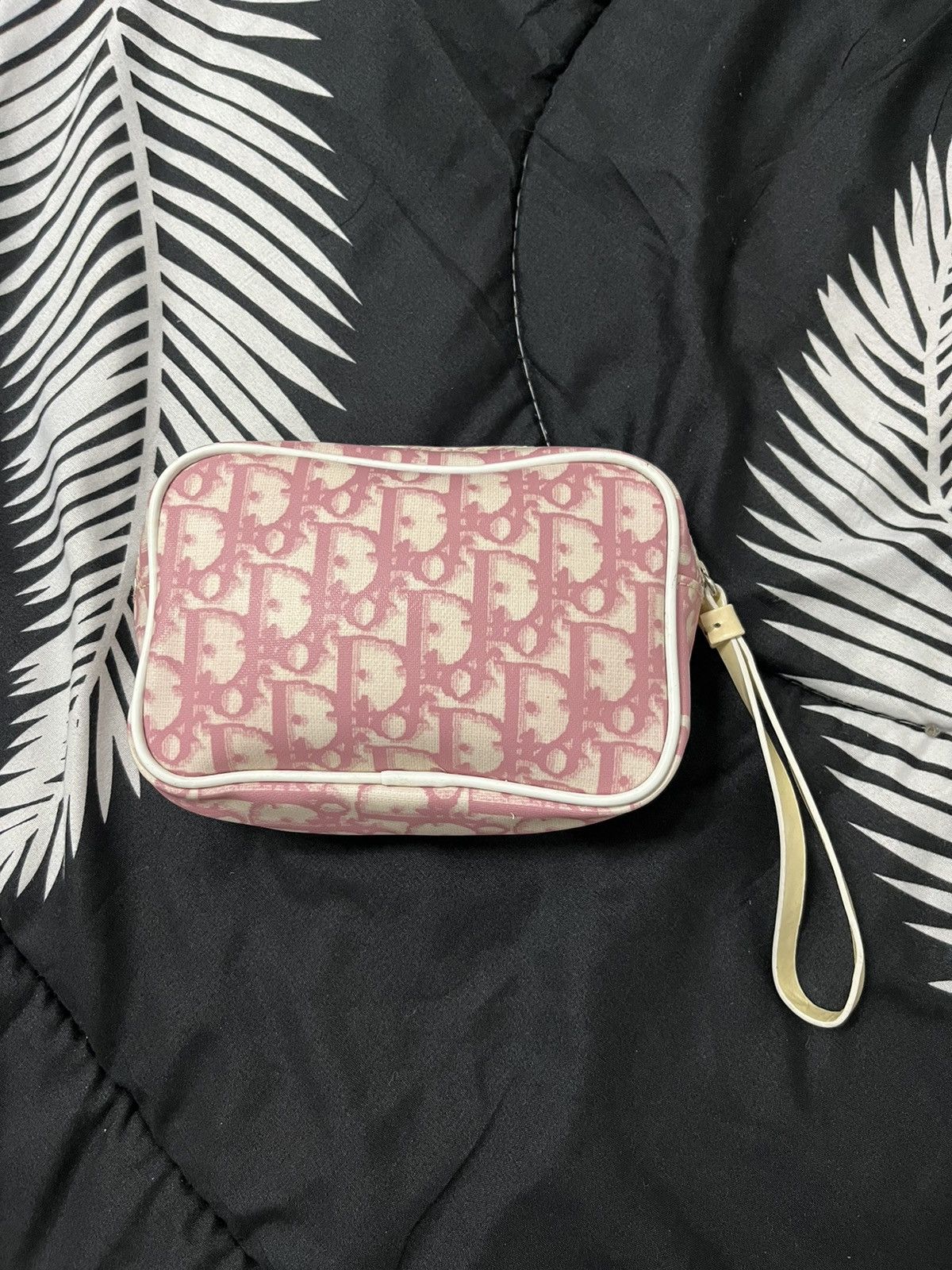Christian Dior Monsieur × Dior Christian Dior Trotter Mini Pouch Bag Purse Pink White Size ONE SIZE - 15 Thumbnail