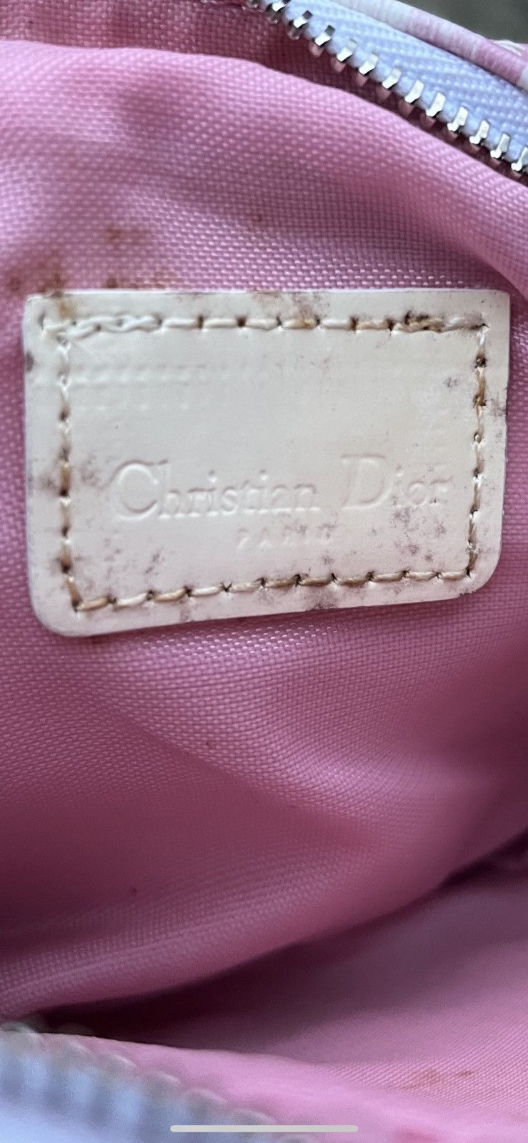Christian Dior Monsieur × Dior Christian Dior Trotter Mini Pouch Bag Purse Pink White Size ONE SIZE - 11 Thumbnail